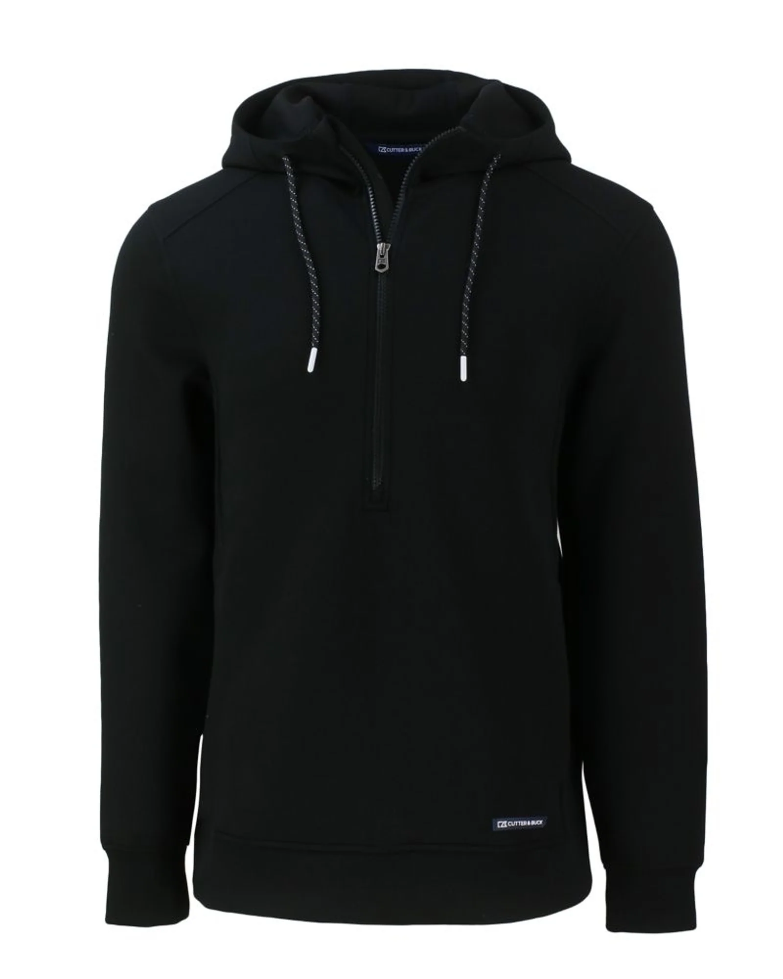 2025 Cutter & Buck Men's Roam Eco Half Zip Hoodie - Black