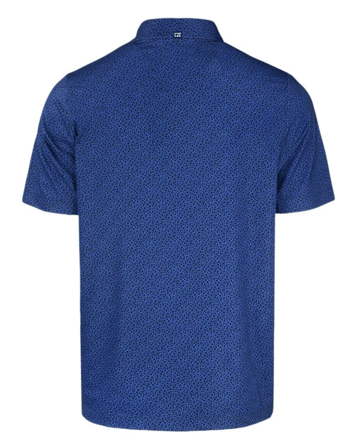 Cutter & Buck Pike Eco Pebble Print Polo - Navy Blue