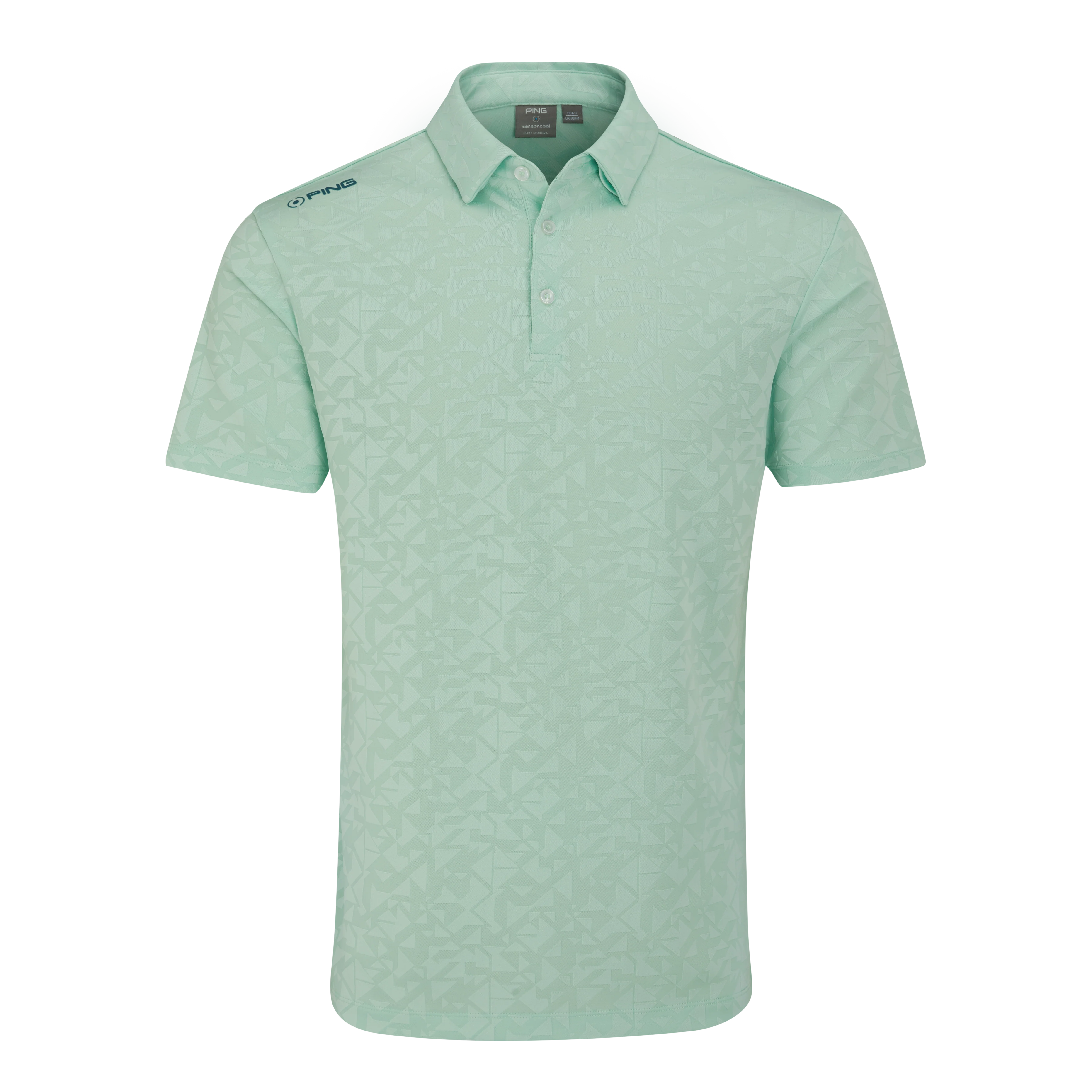 2025 Ping Men's Geo-Camo Polo - Misty Green