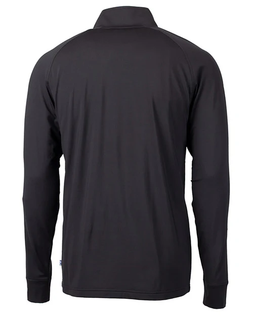 2025 Cutter & Buck Adapt Eco Knit Stretch Quarter Zip Pullover - Black