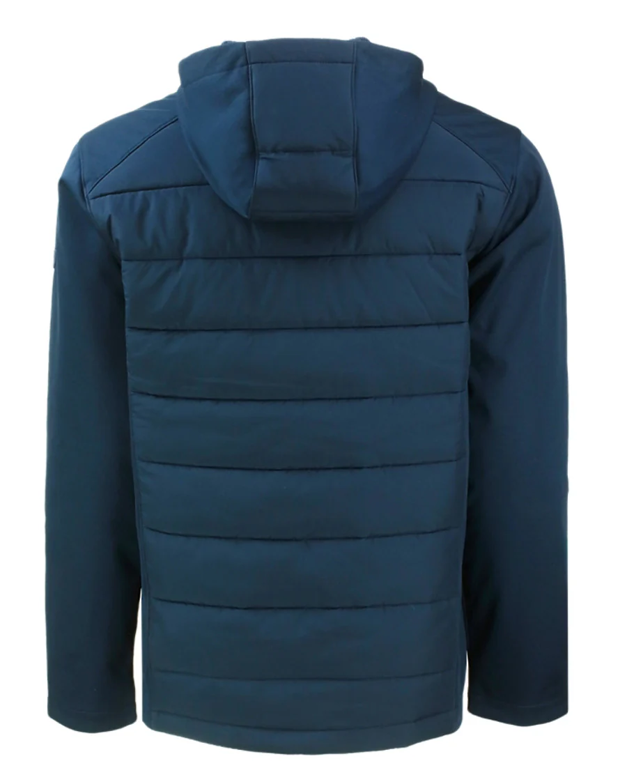 2025 Cutter & Buck Men's Evoke Eco Hybrid Hooded Jacket - Navy