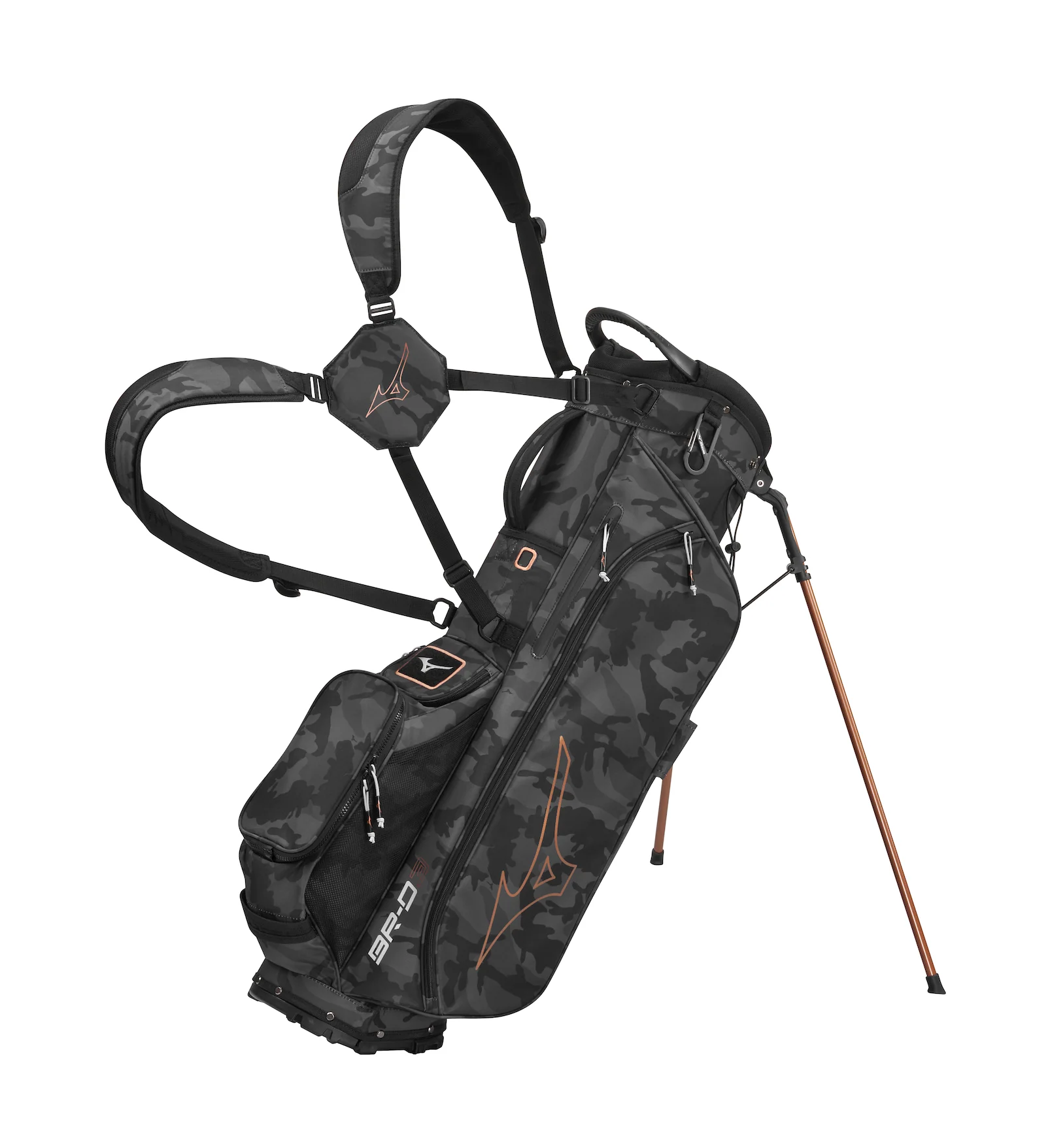 Mizuno BR-D3 Stand Bag - Black Camo/Copper