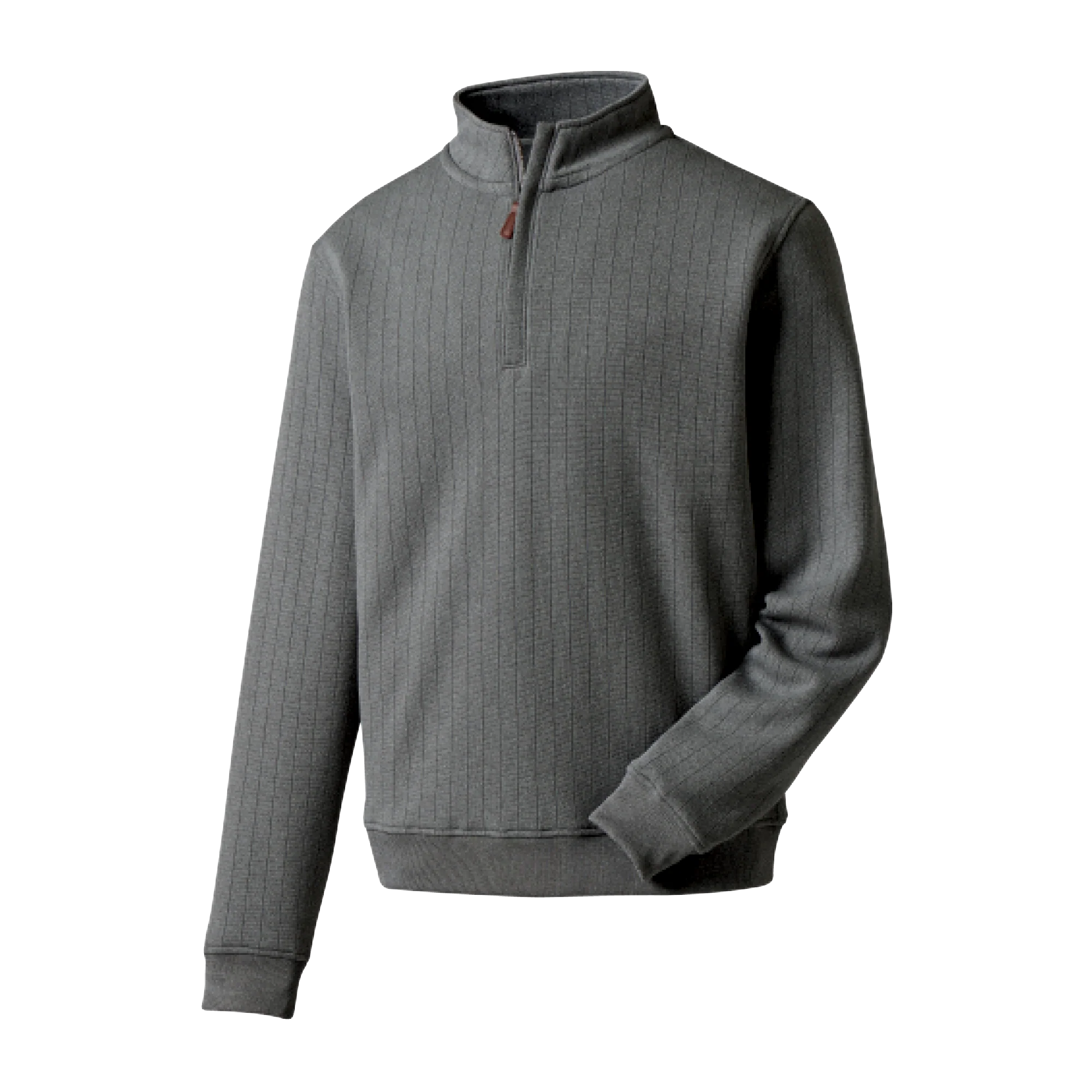 2024 FootJoy Men's Drop Needle Pullover - Heather Charcoal