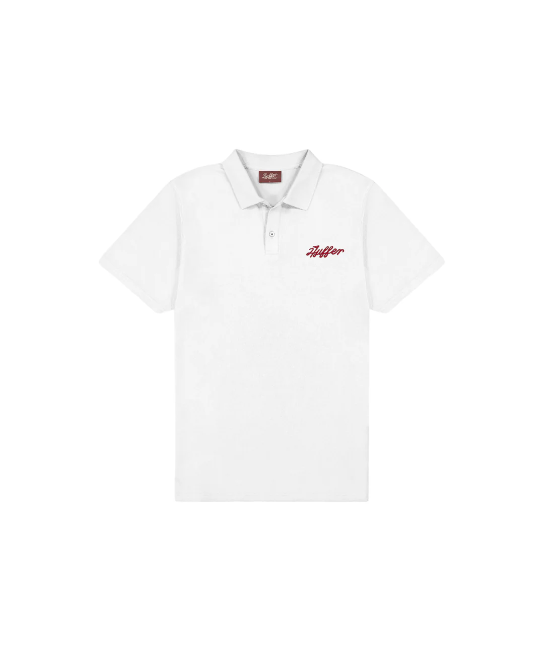 Huffer Men's Classic Short Sleeve Polo - Chalk