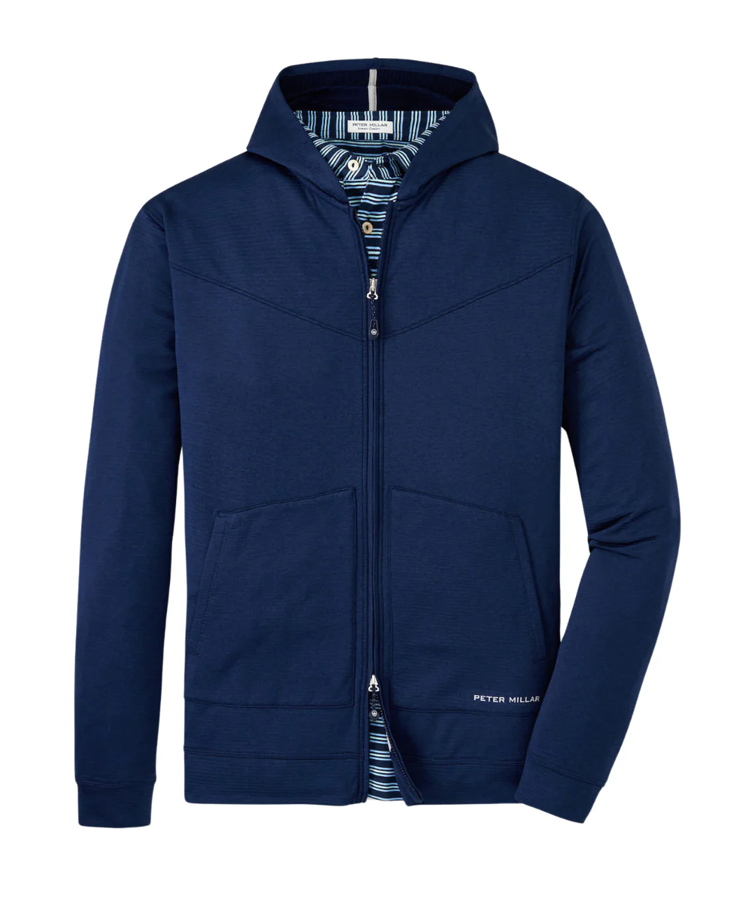 2025 Peter Millar Men's Beaumont Performance Fit Hoodie - Navy