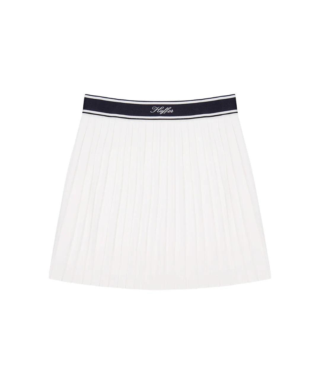 Huffer Women's Birdie Pleated Golf Skort - Chalk/Navy