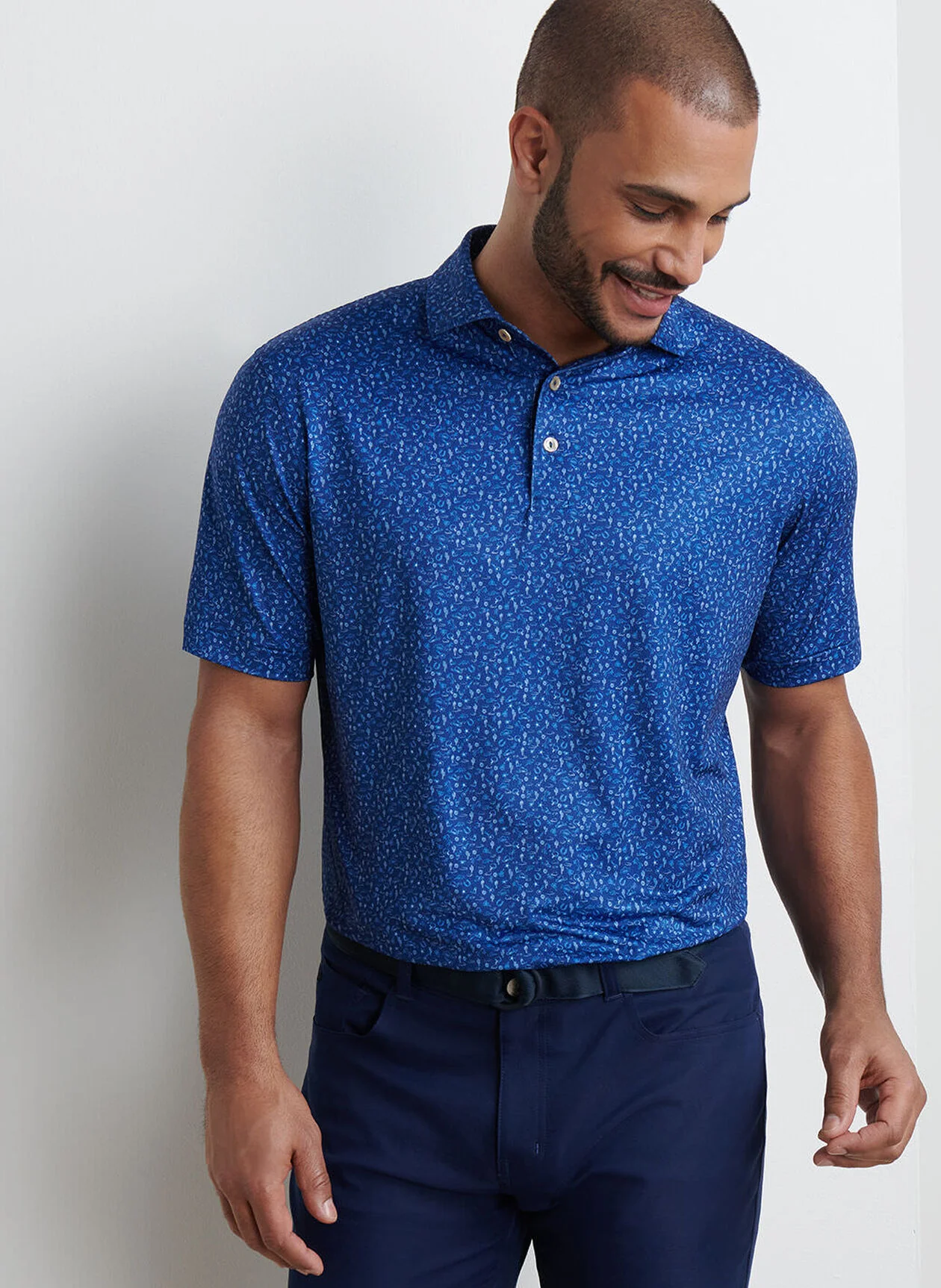 Peter Millar Men's Outlaw Performance Jersey Polo