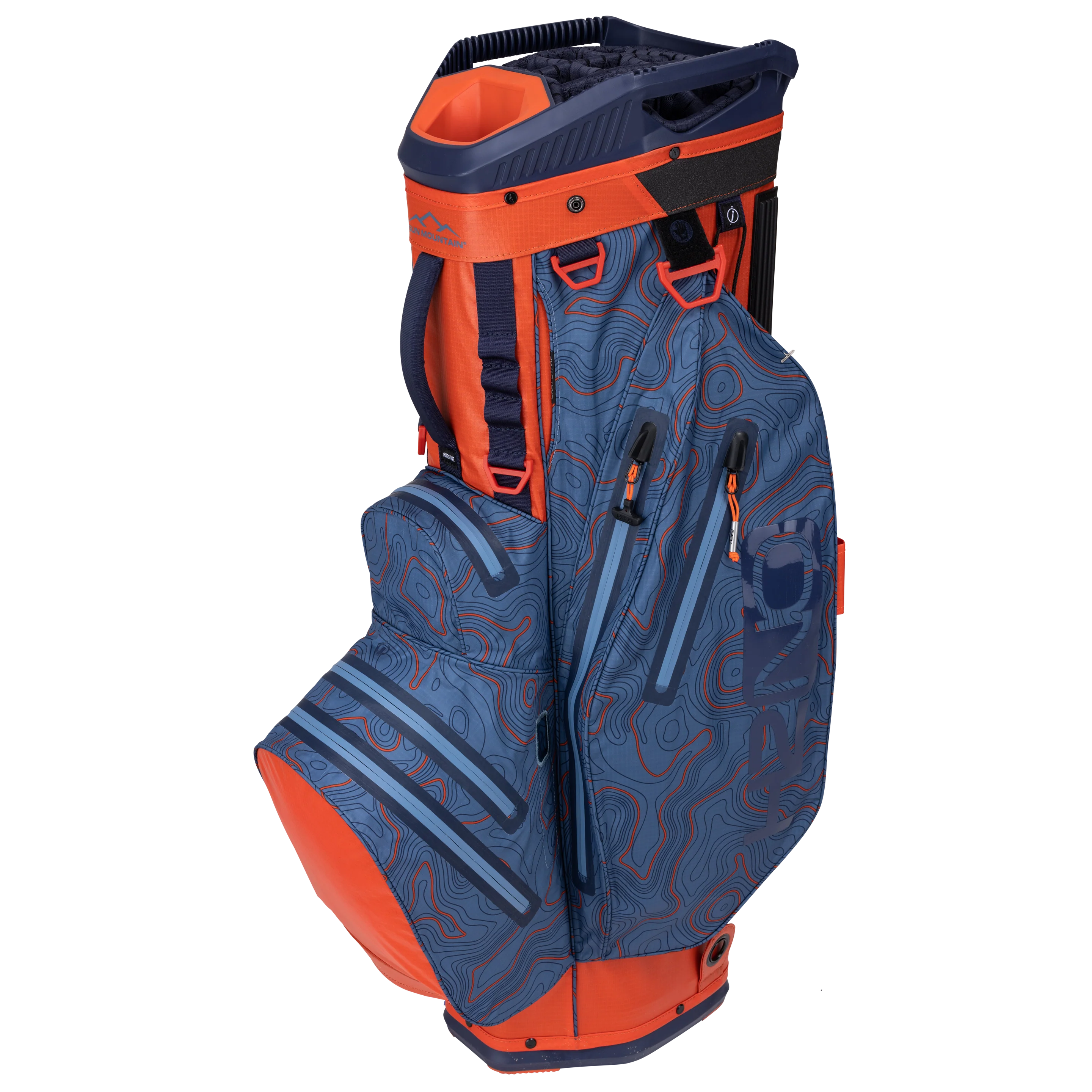 2024 Sun Mountain H2NO Lite Cart Bag -  Tango / Dusk Topography