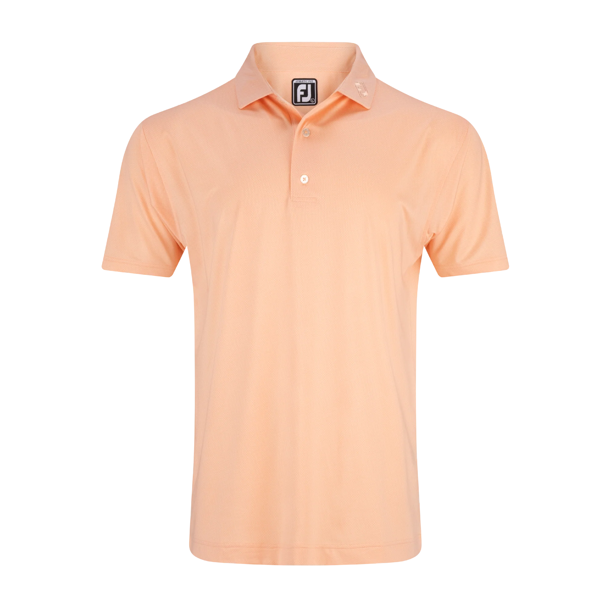 2025 FootJoy Men's Pinwheel Print Lisle Self Collar Polo - Sunset