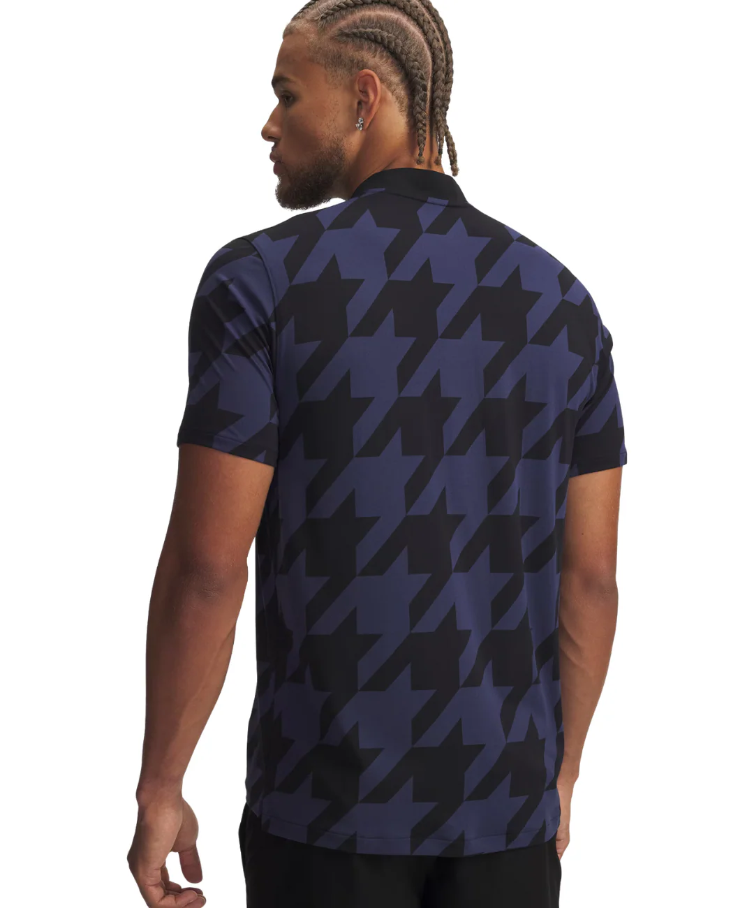 2025 Under Armour Men's Curry Bomber Polo - Ultimate Black/Washed Navy