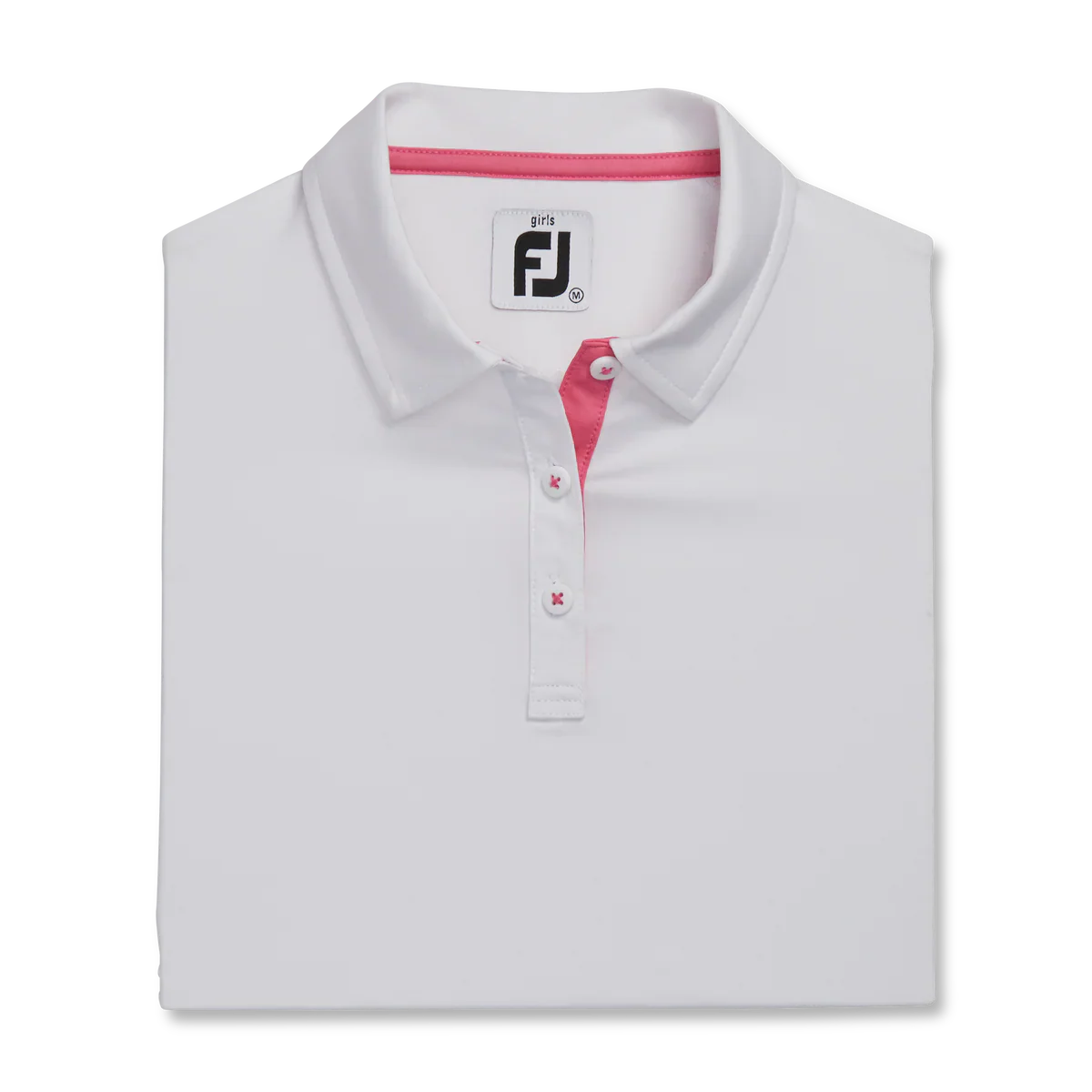 2023 FootJoy Girls Short Sleeve Polo - White