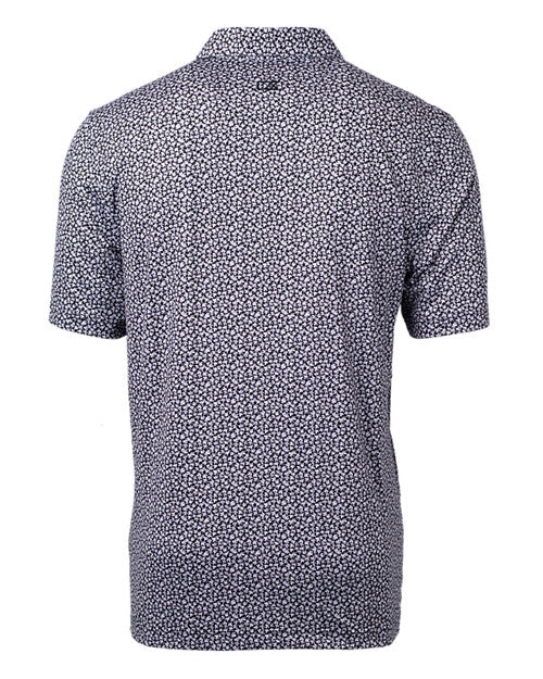 2024 Cutter & Buck Pike Magnolia Print Polo - Black/Polished