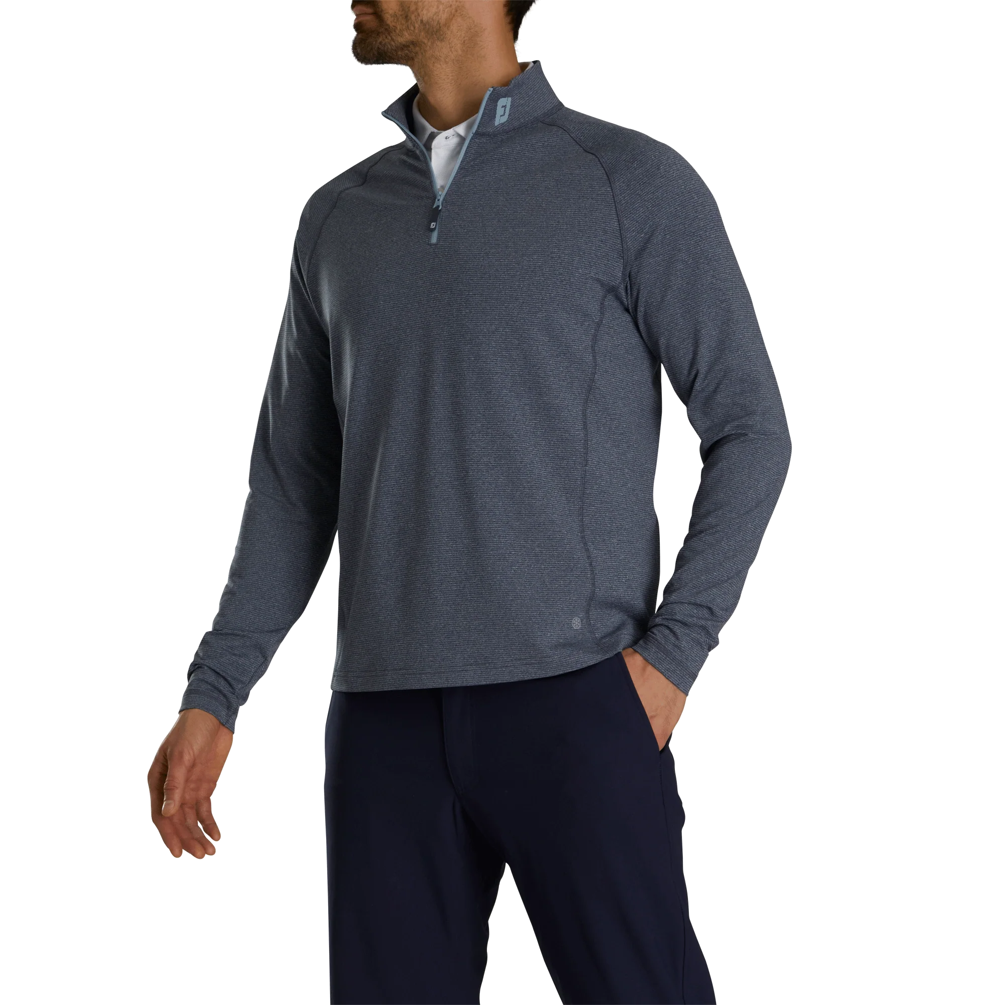 2024 FootJoy Men's Thermoseries Brushed Back Midlayer -  Navy
