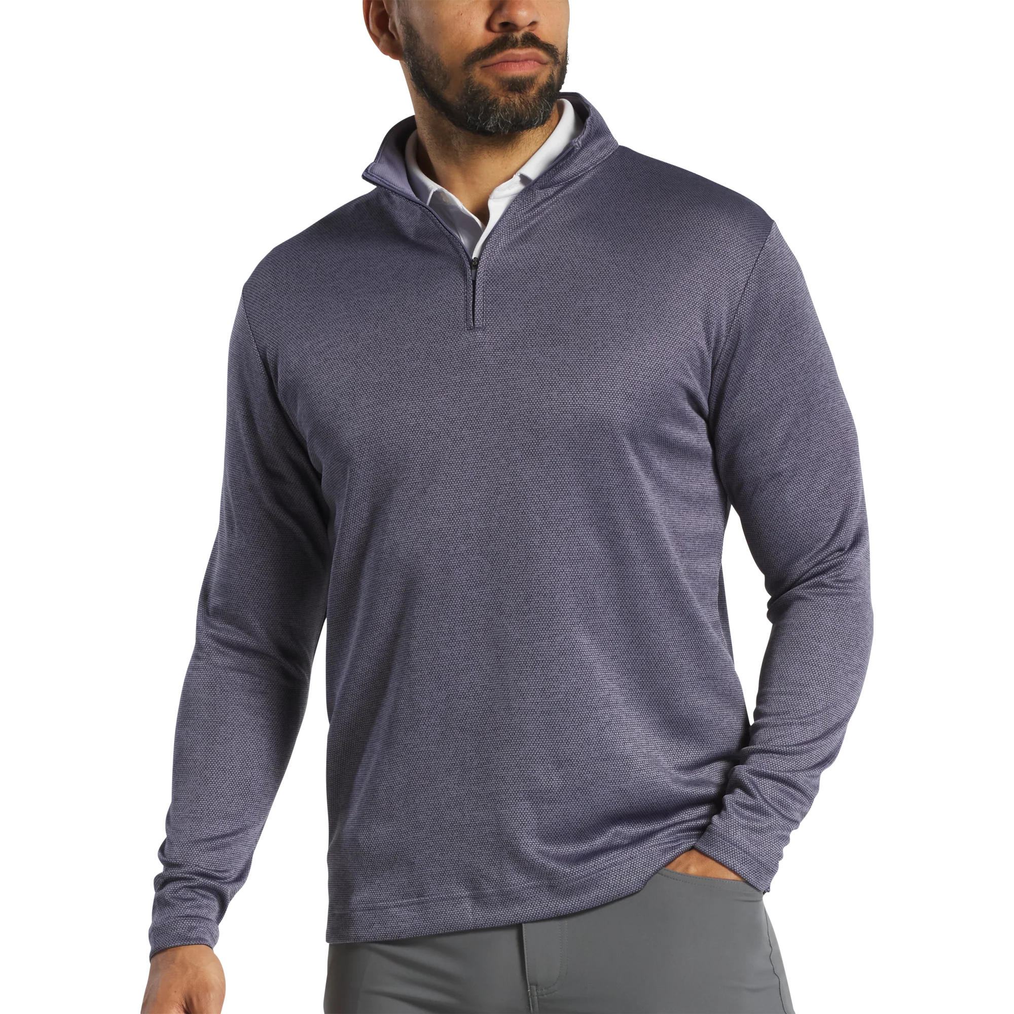 2025 FootJoy Space Dye Dot Midlayer - Purple/Black