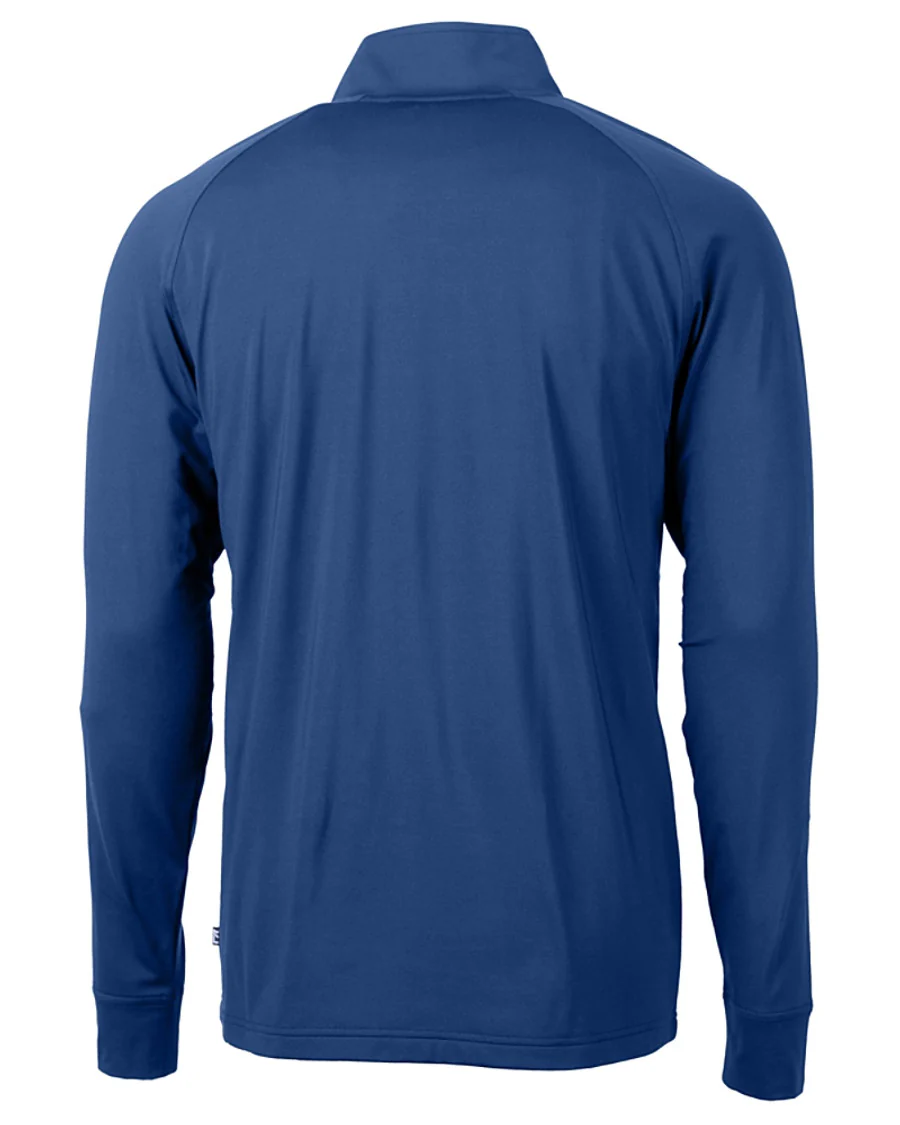 2025 Cutter & Buck Adapt Eco Knit Stretch Quarter Zip Pullover - Tour Blue