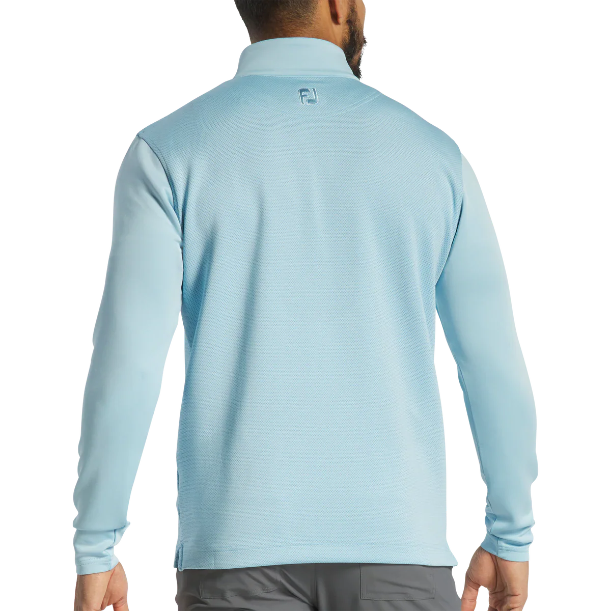 2025 FootJoy Tonal Block Pullover - Lake Blue