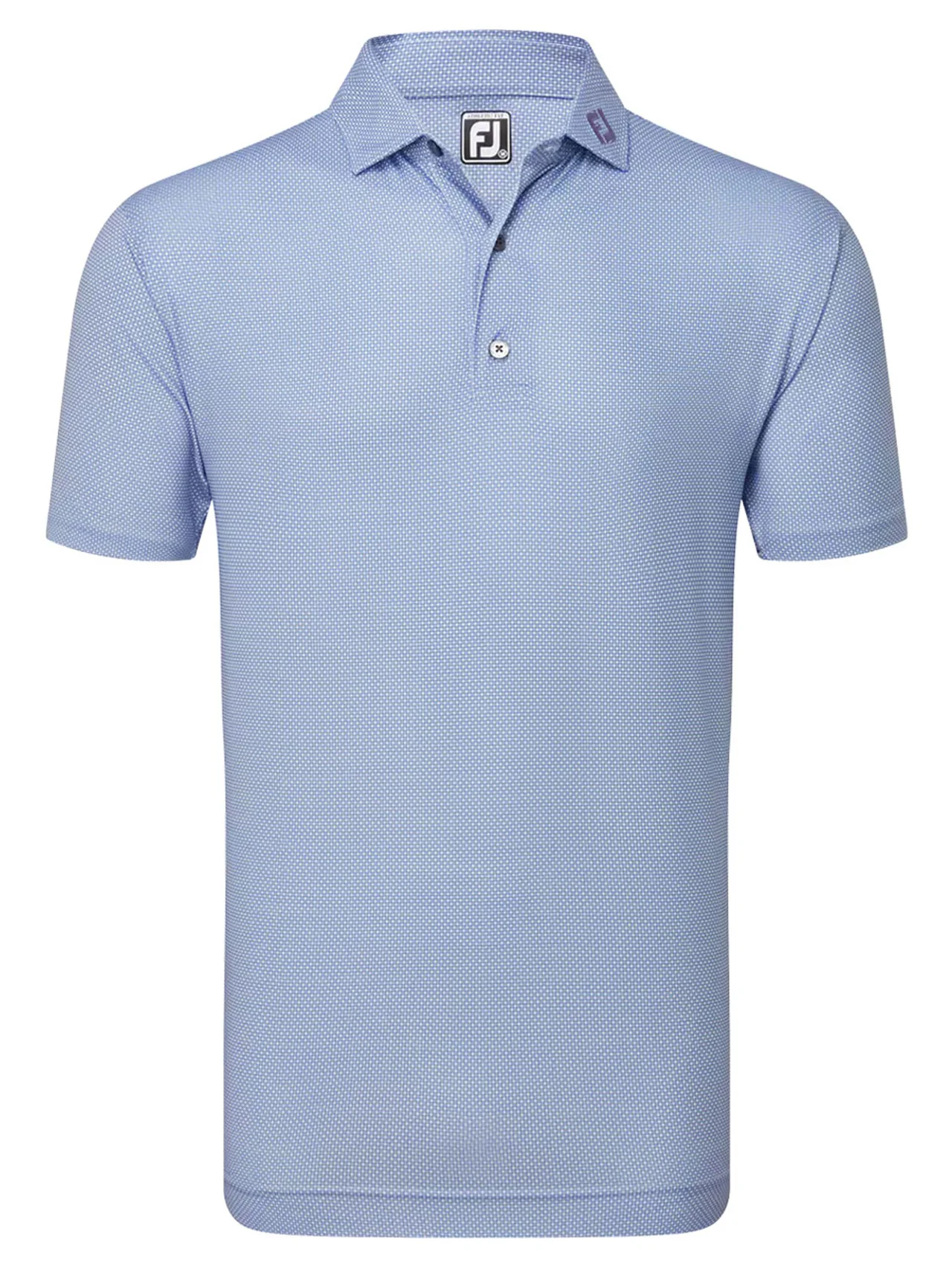 2024 FootJoy Men's Octagon Print Lisle Polo - Mist
