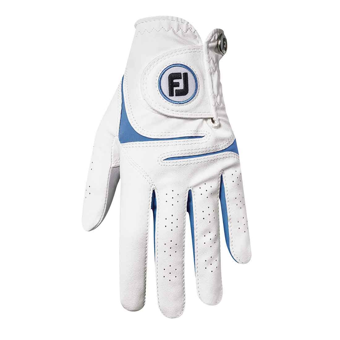 FootJoy Women's Weathersof Fashion Glove - White/Ocean