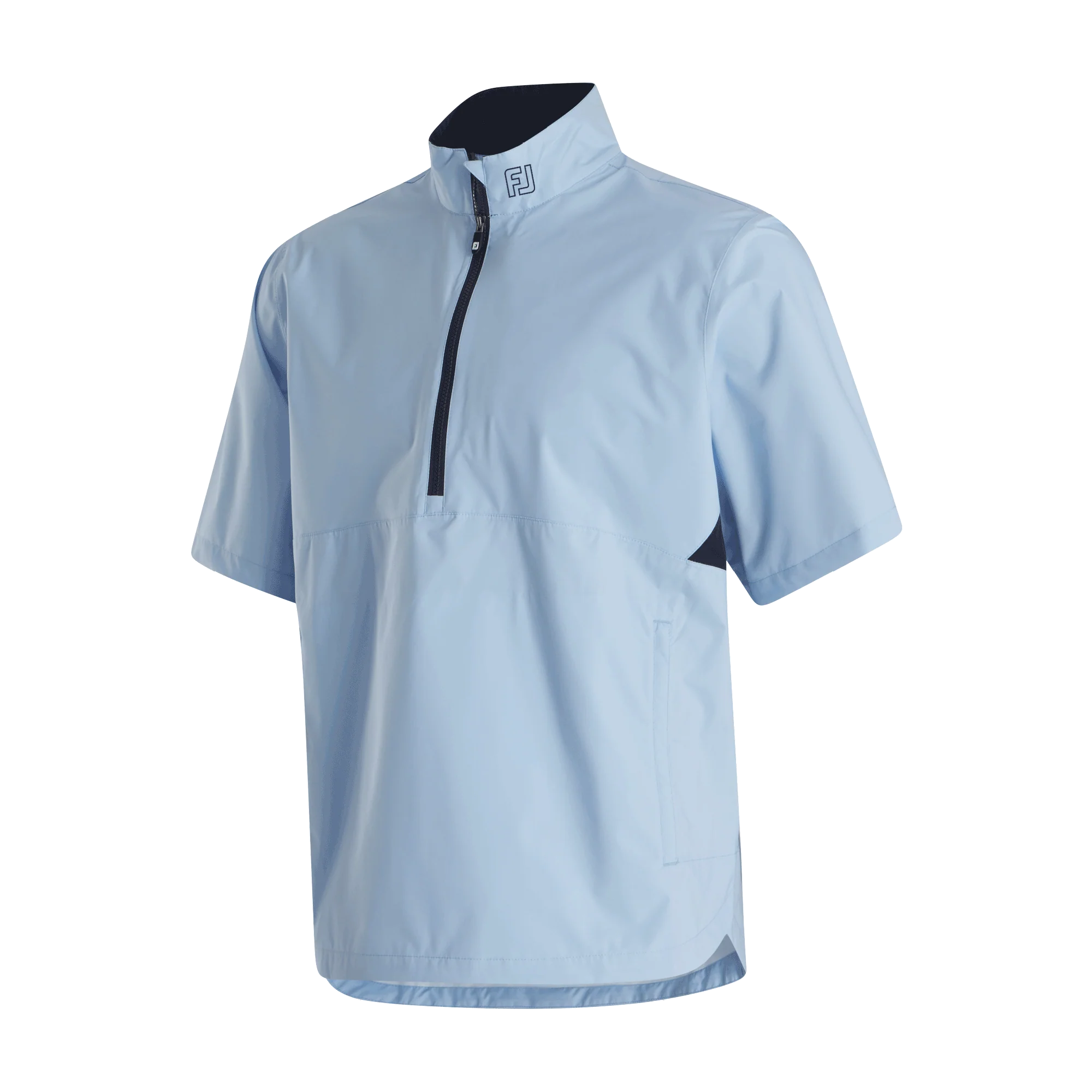 2025 FootJoy HydroLite X SS Rain Shirt - Light Blue/Navy