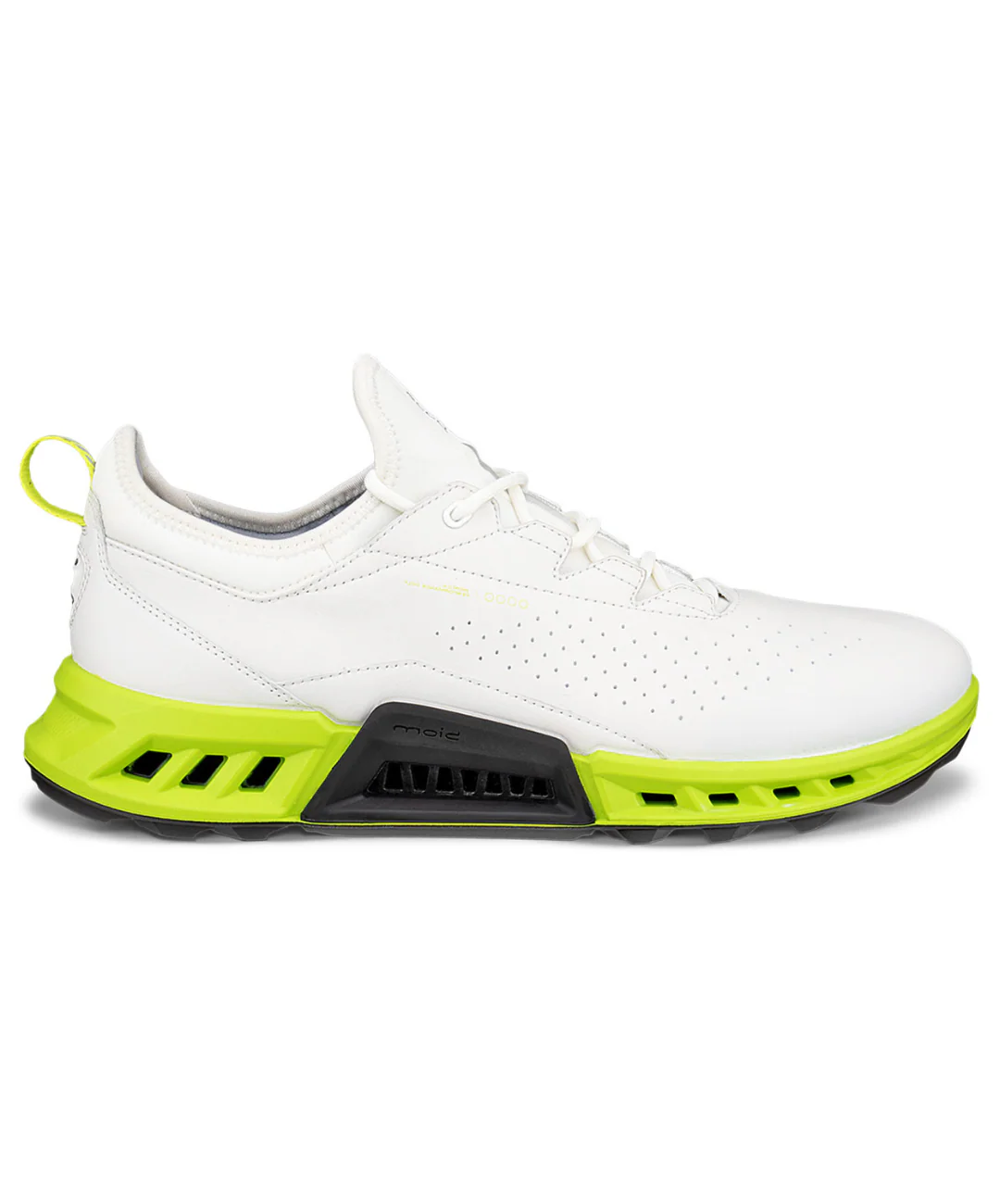 2025 Ecco Men's C4 Golf Shoe - White/LimePunch