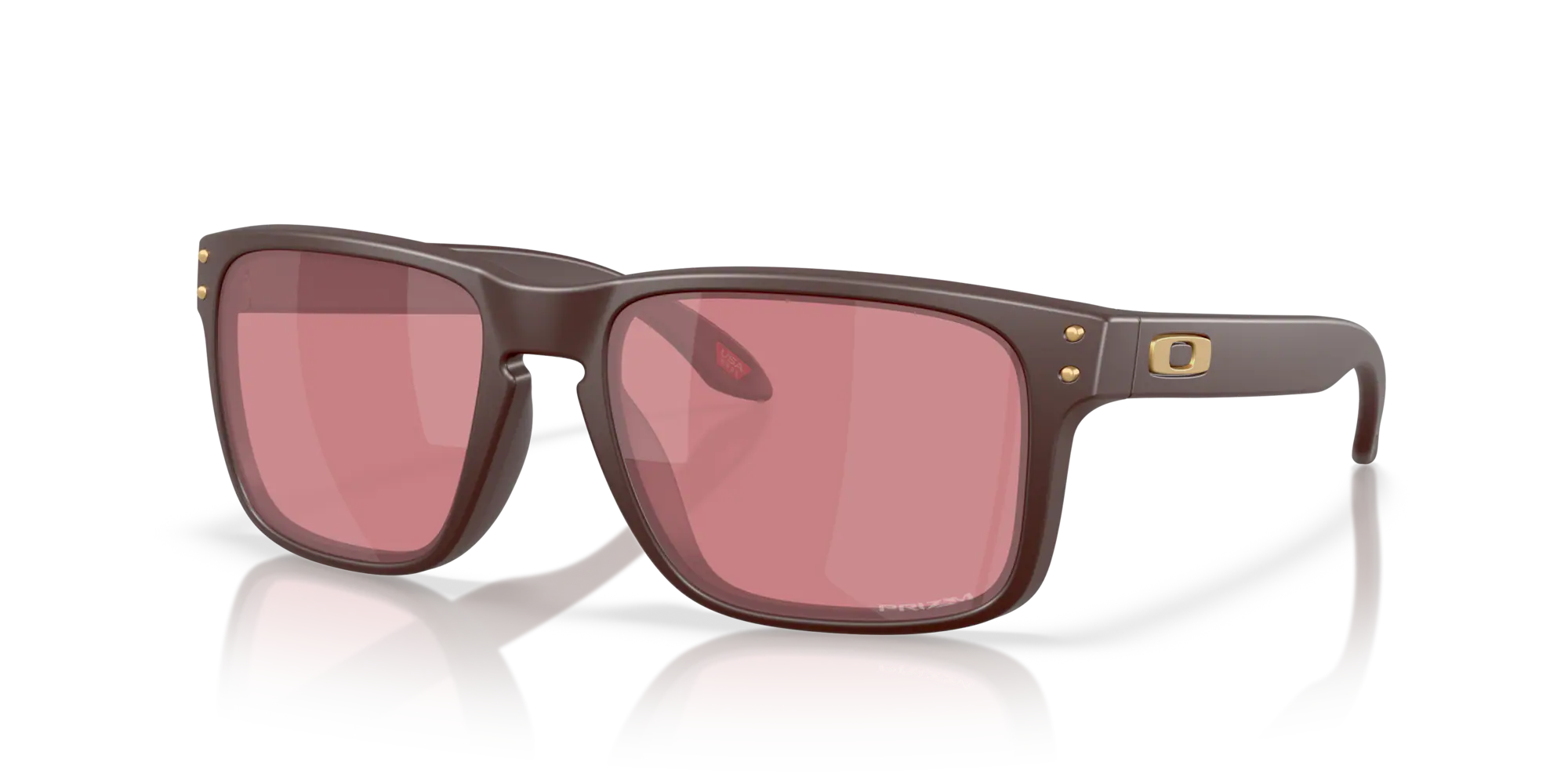 2024 Oakley Holbrook Sunglasses - Matte Grenache Frame with Prizm Dark Golf