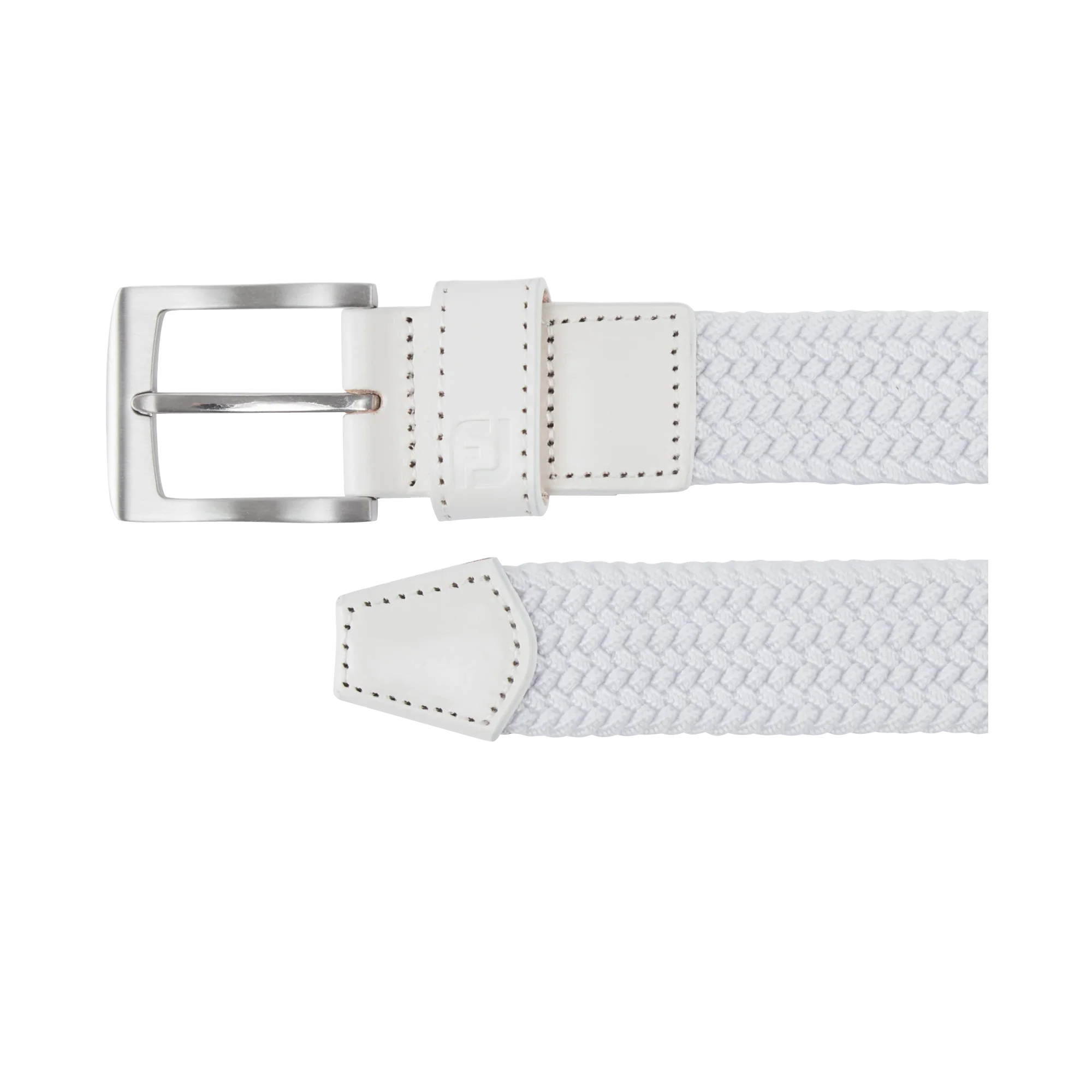 FootJoy Men's Braided Belt - White