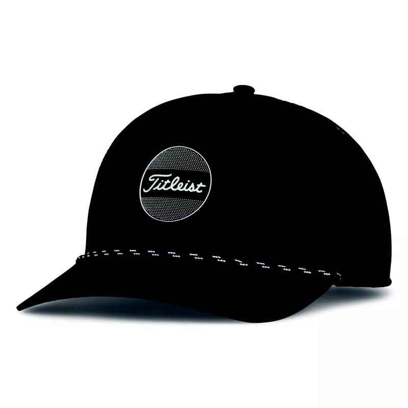 2024 Titleist Boardwalk Rope Cap - Black / White