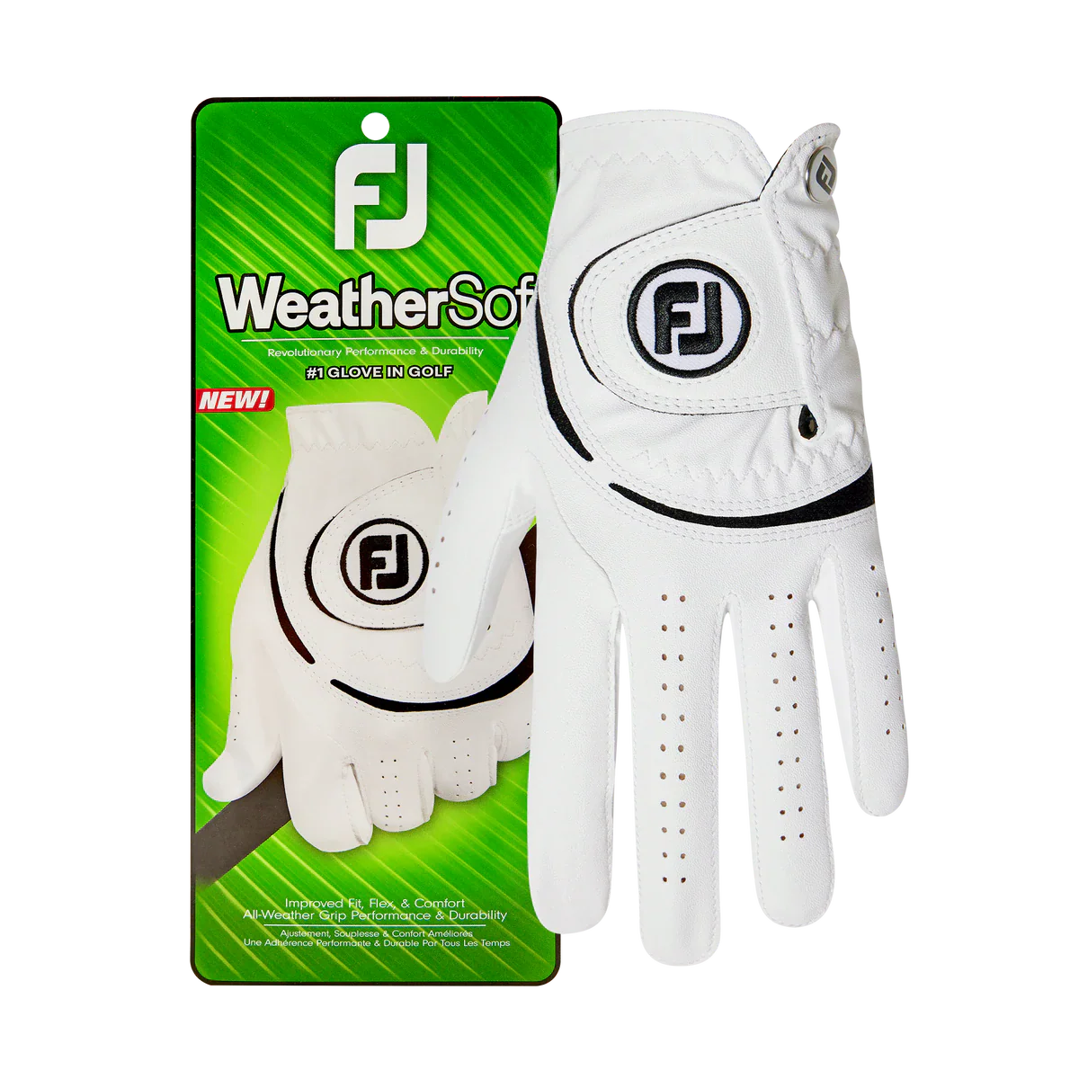 2024 FootJoy WeatherSof Men's Golf Glove - White