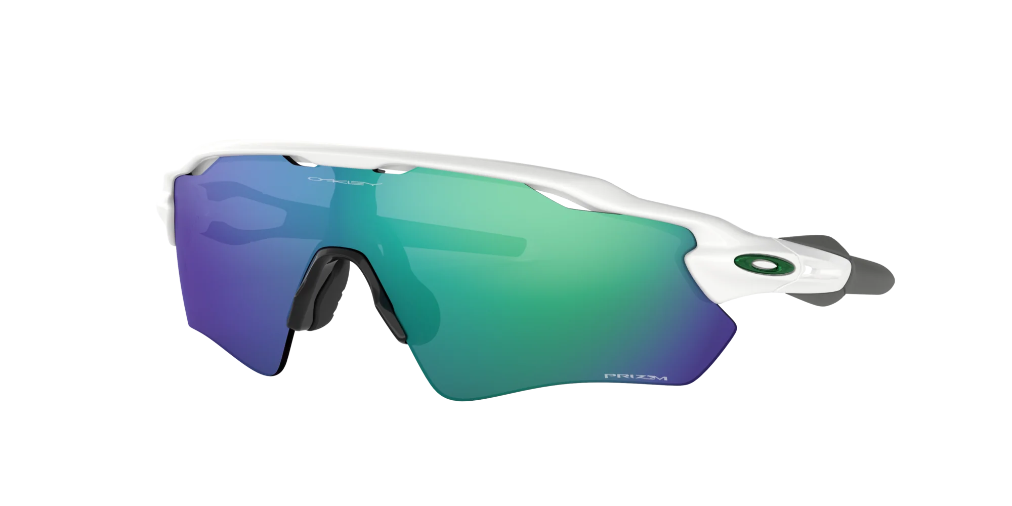 2025 Oakley Radar EV Path Sunglasses - Polished White Frame with Prizm Jade