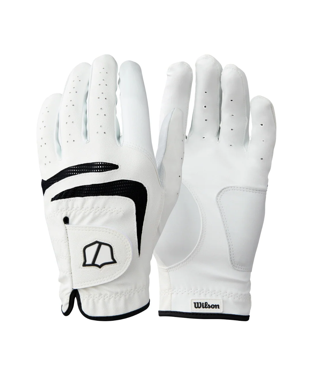 2025 Wilson Men's Grip Plus Cadet Golf Glove - White