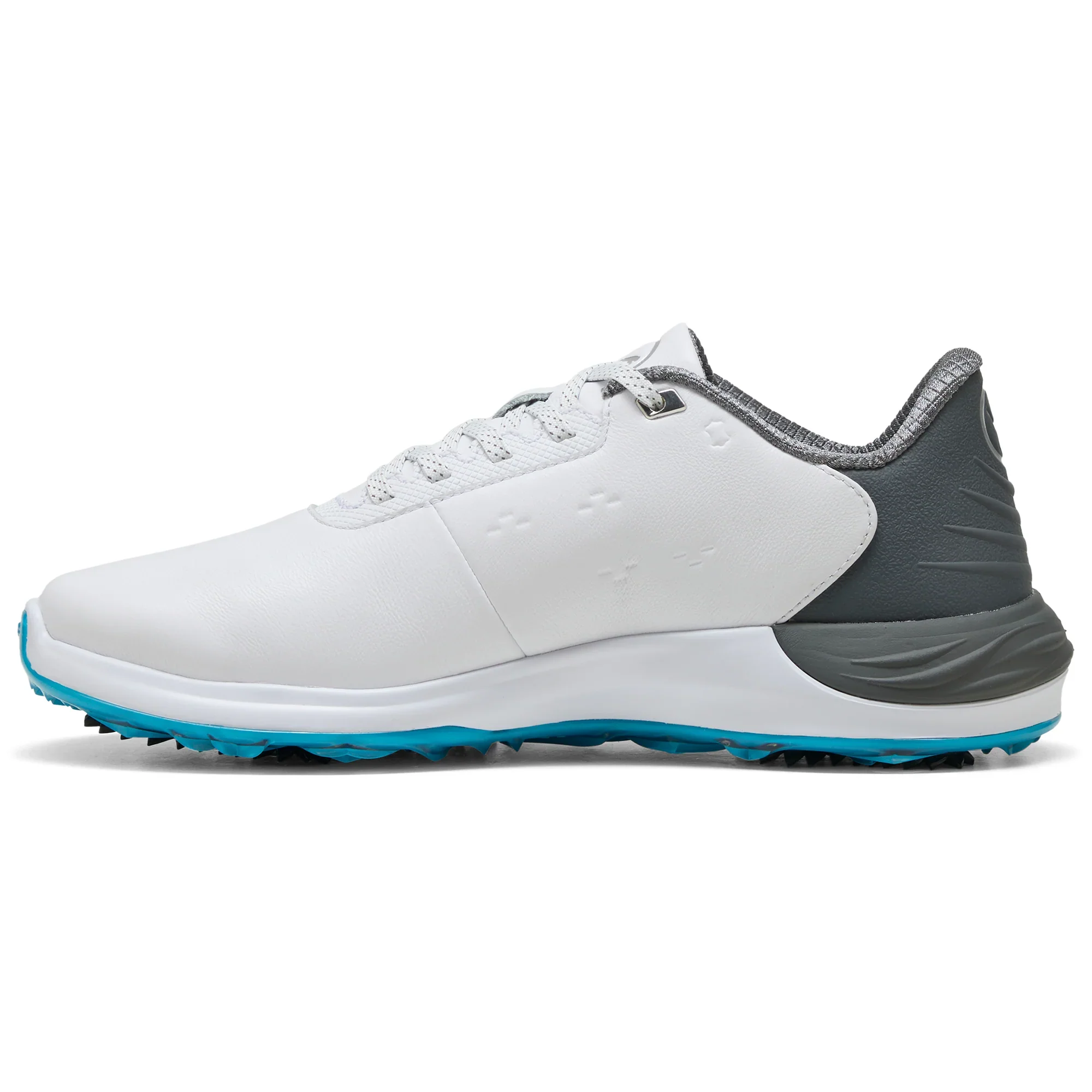 2025 Puma Men's Phantomcat Nitro Golf Shoe - White Slate/Sky Speed Blue