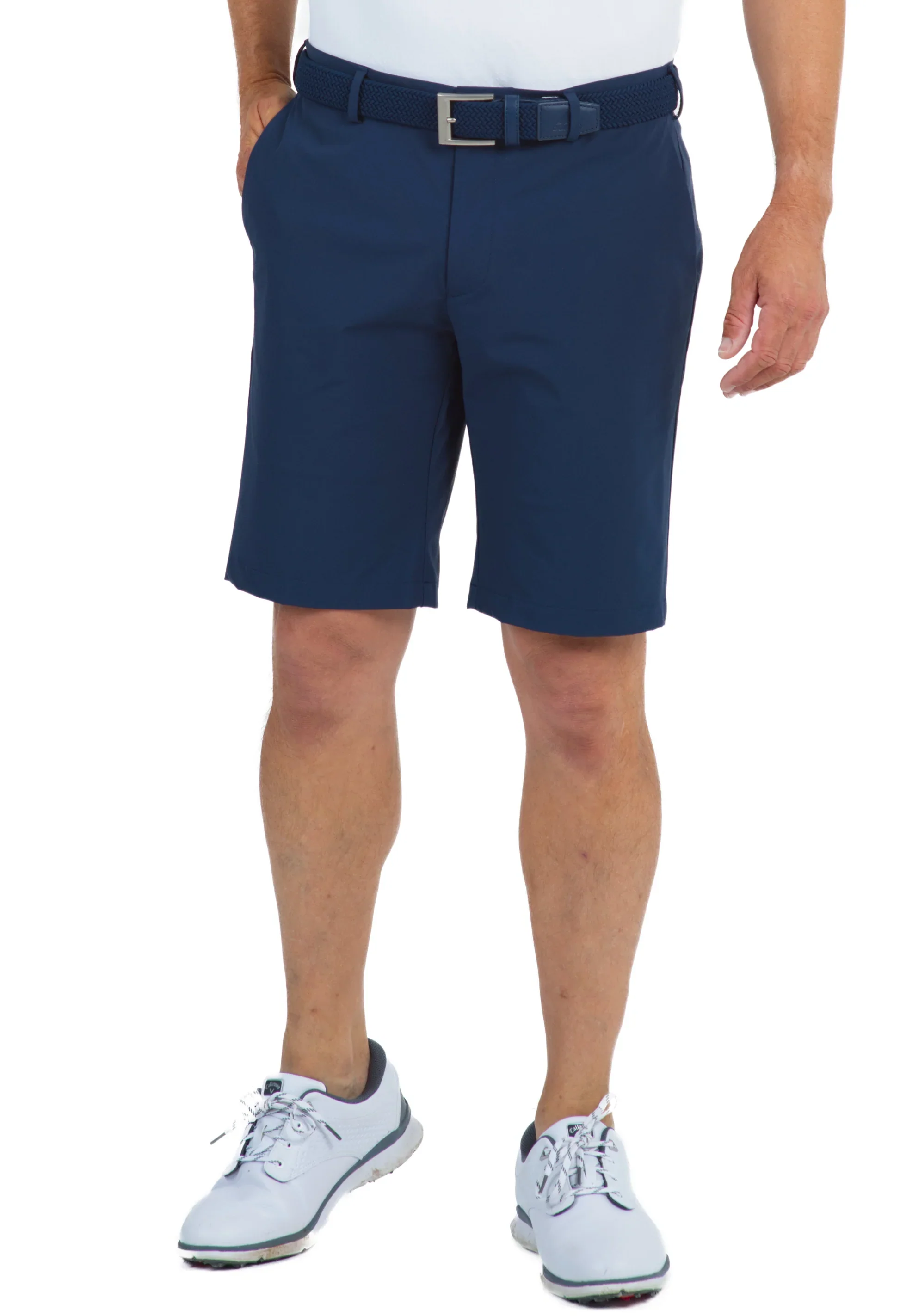 2025 IBKUL Men's Pull On Tailered Shorts - Navy