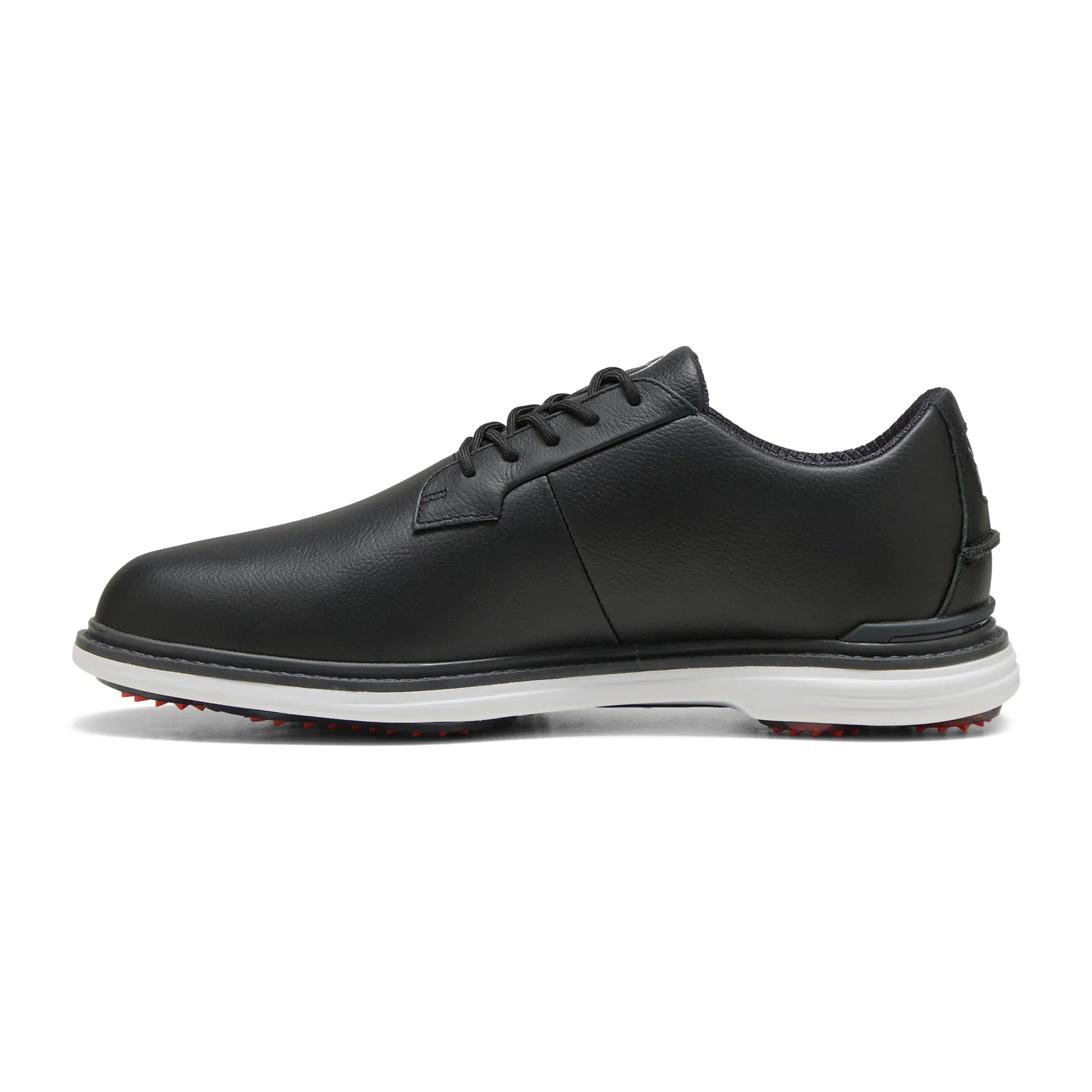 2025 Puma Men's Royale Golf Shoe - Black/Dark Grey/Red Blast