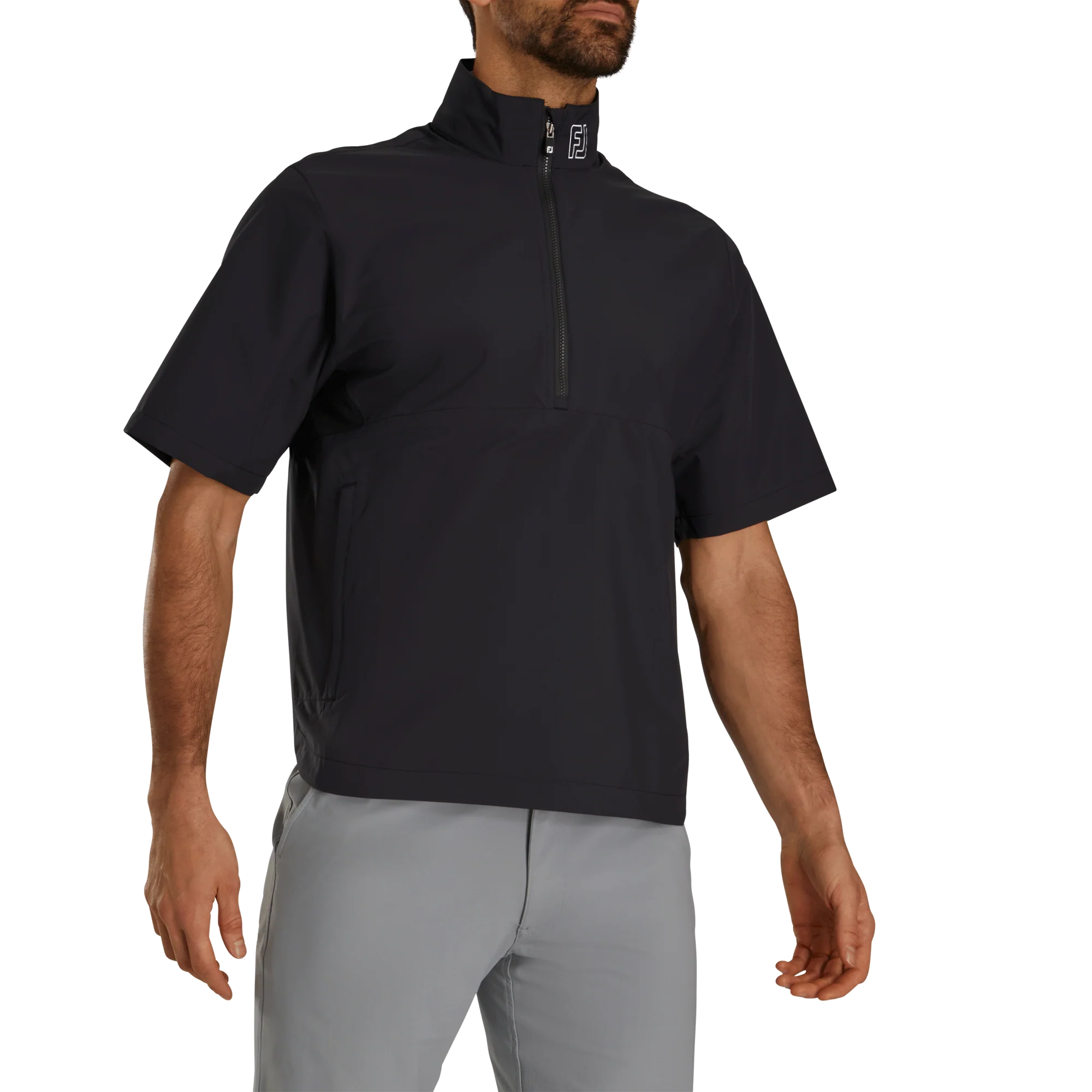 2024 FootJoy Men's Hydrolite X Short Sleeve Rain Jacket - Black