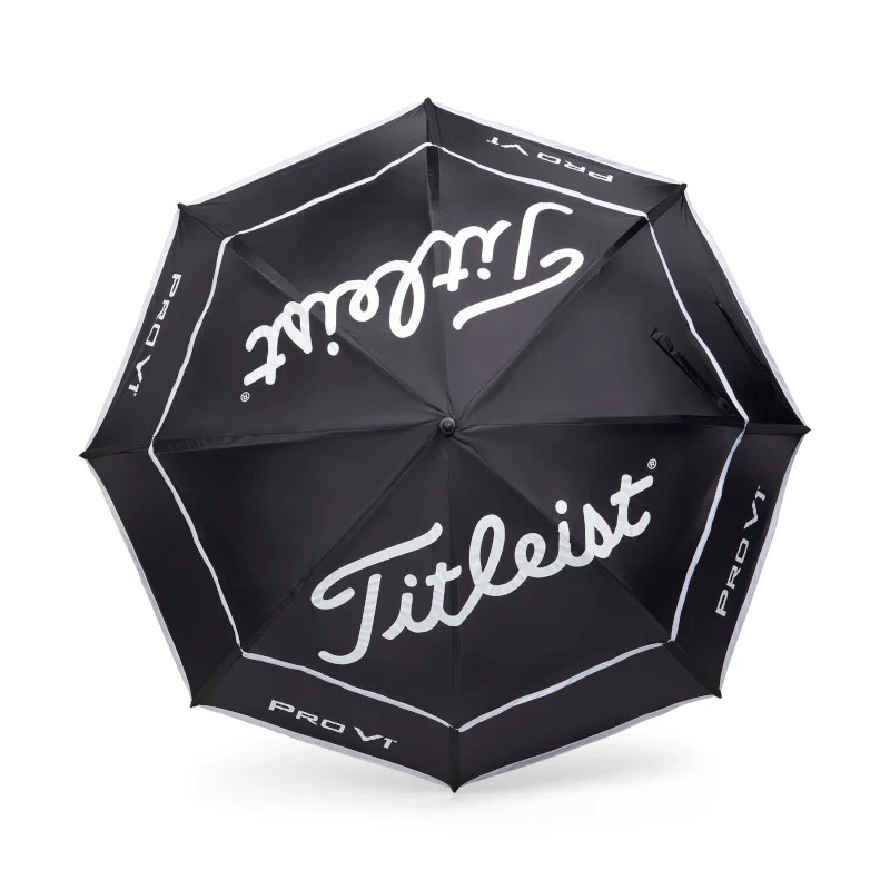 Titleist Tour Double Canopy Umbrella - Black/White