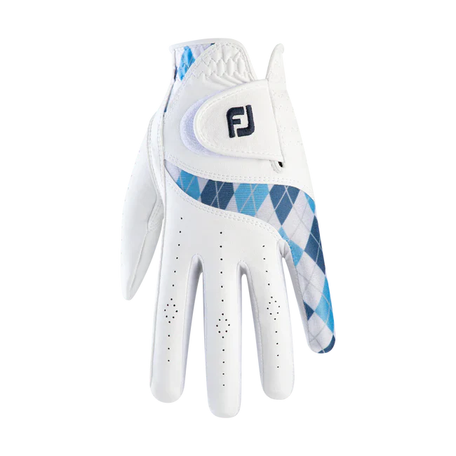 2023 FootJoy Women's Attitude Fashion Glove Pair - White/Blue