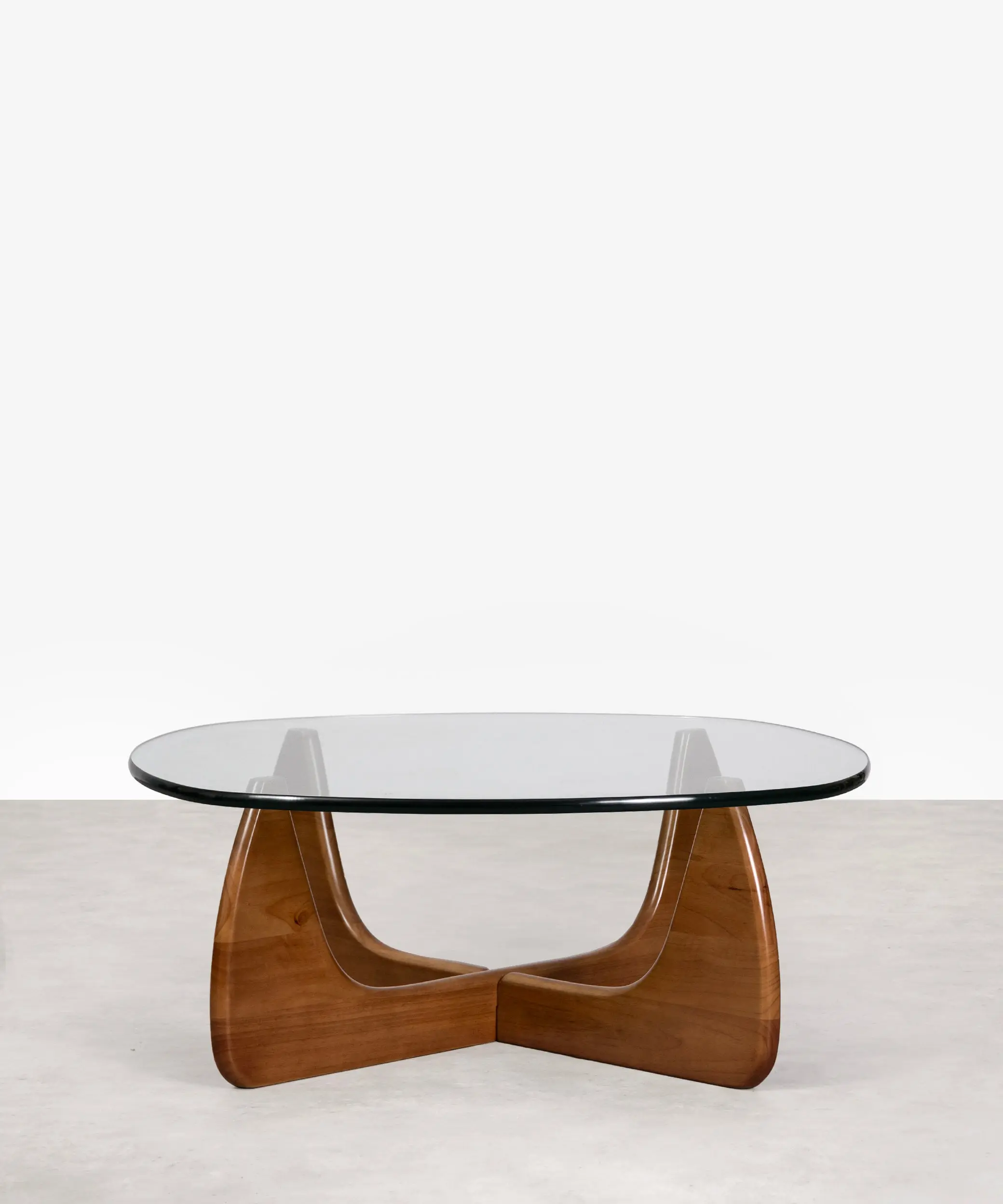 Mesa de Centro en Cristal Templado y Madera Michi Noriaki