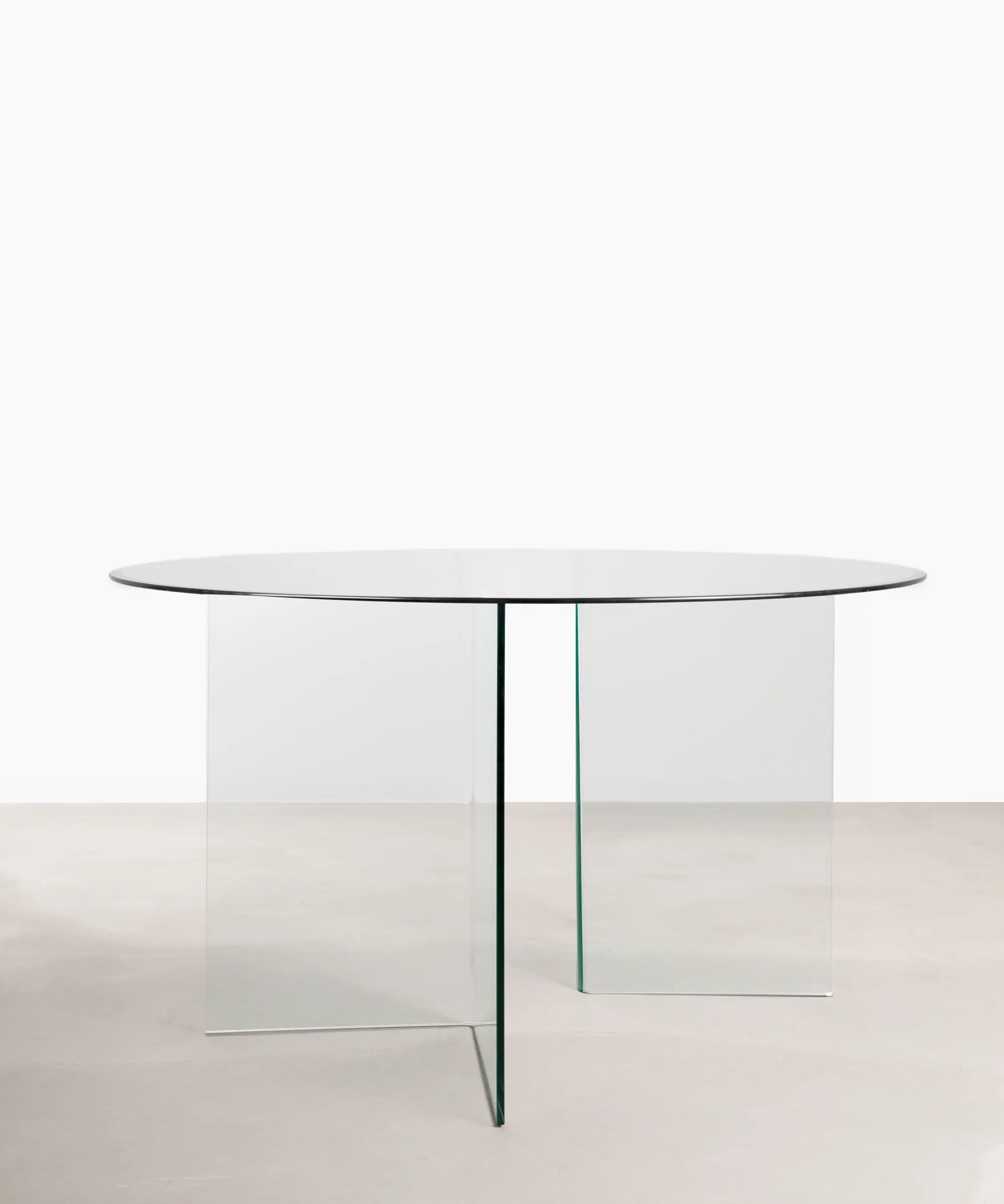 Mesa de Comedor Redonda de Cristal Templado Ona 137 cm