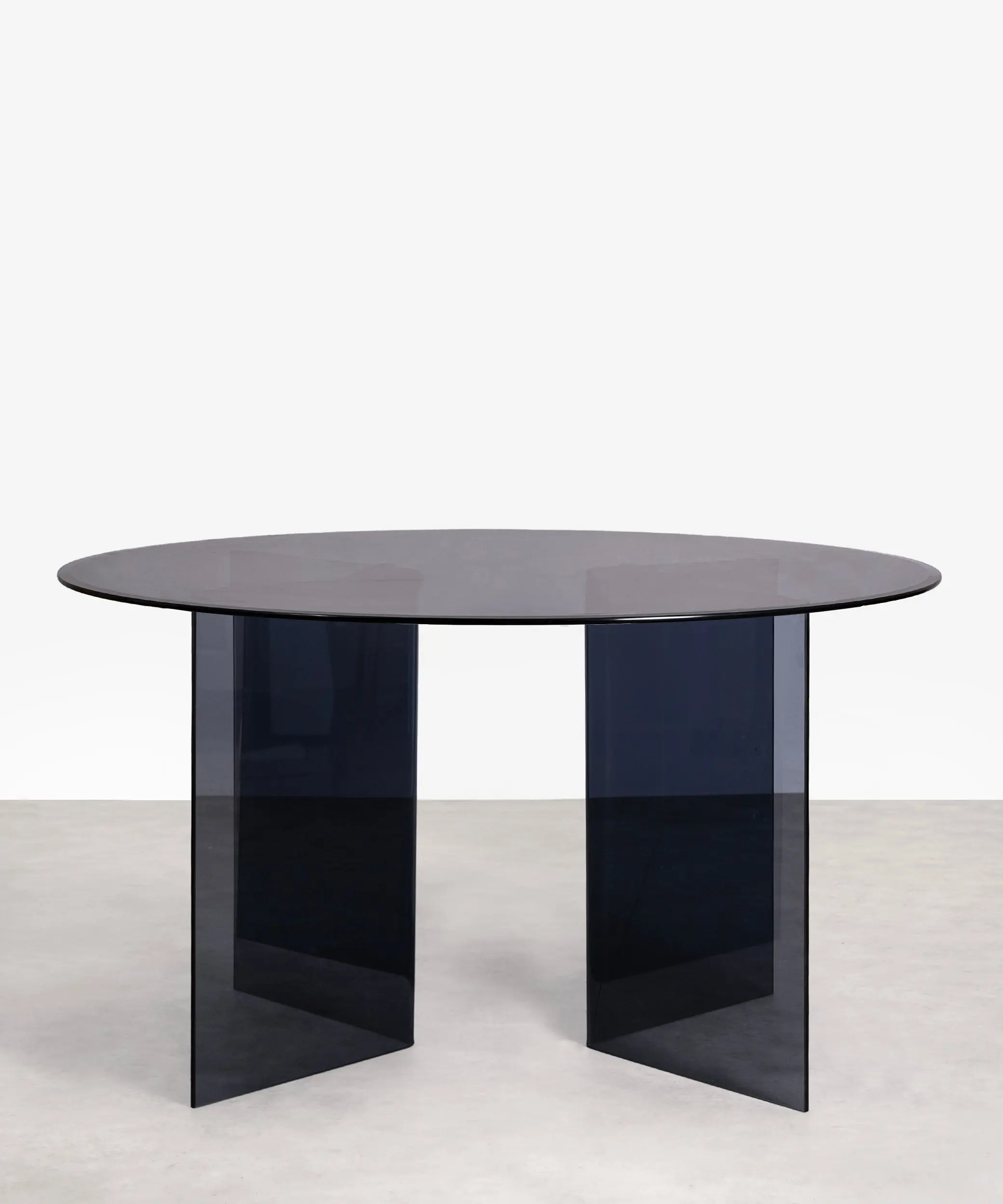 Mesa de Comedor Redonda de Cristal Templado Ona 137 cm