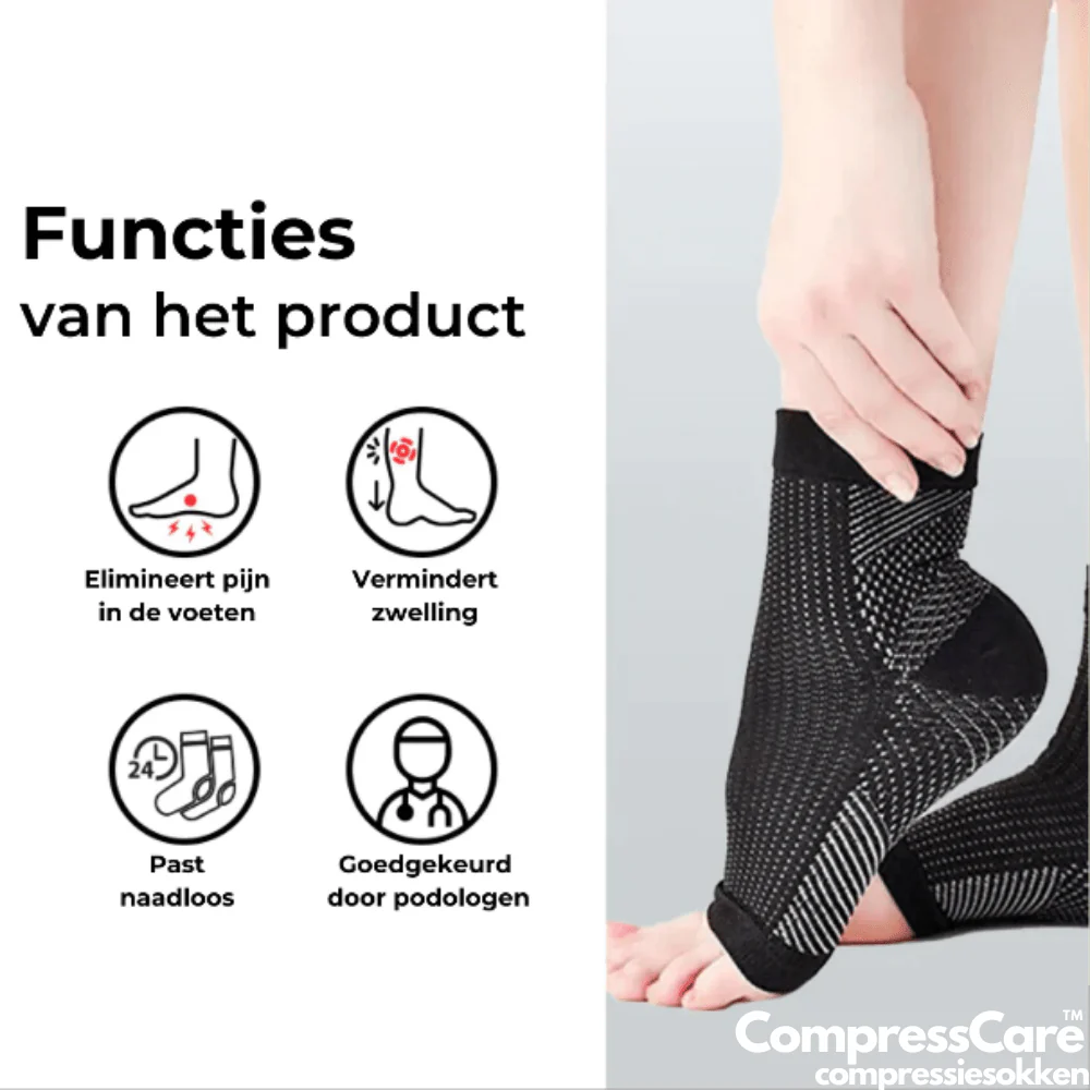 CompressPro – Calcetines de compresión para alivio del dolor y comodidad del pie | Ideal para artritis, diabetes y dolor en el talón