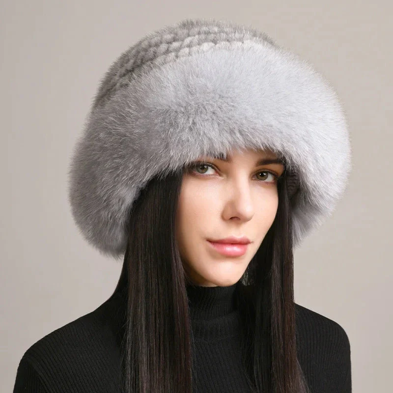 Sombrero de piel de visón Aurelia | Accesorio de invierno de lujo para el frío