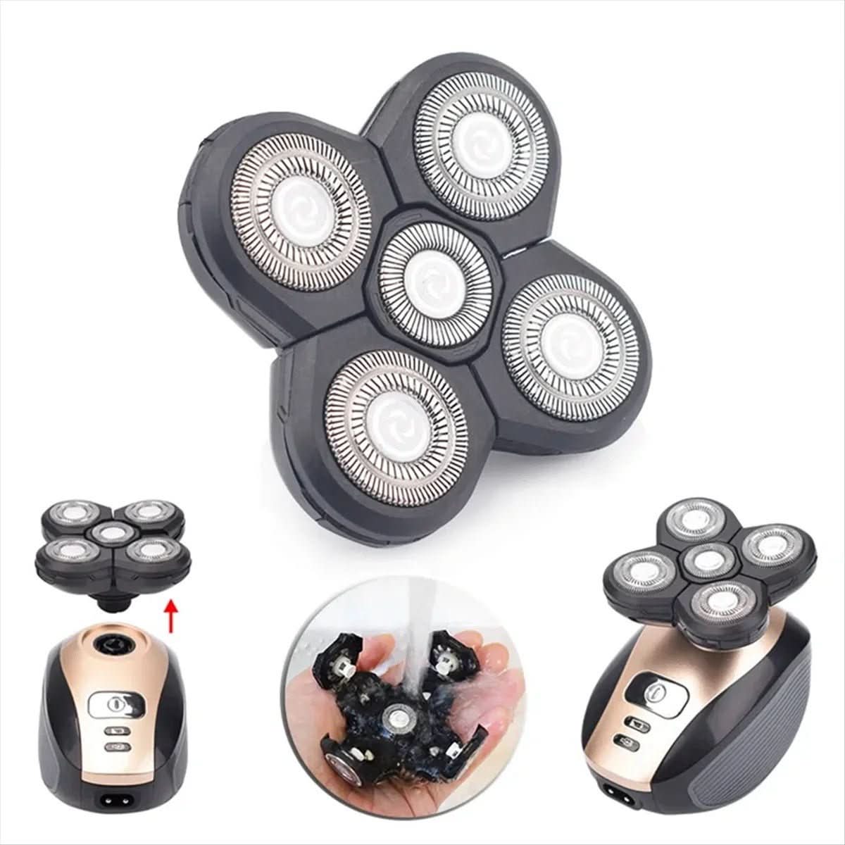 SmoothTrim – Recortadora 5 en 1 con cabezales de afeitado flotantes y accesorios