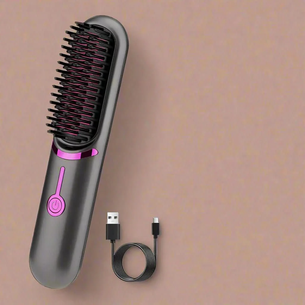 Tima Styler – Estilizador de cepillo alisador inalámbrico para cabello liso en cualquier lugar