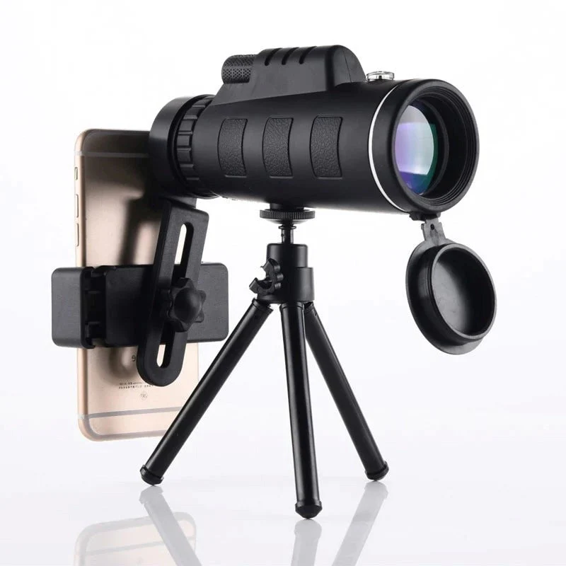 AstraView Pro Monocular 10x Impermeable Soporte para Teléfono Trípode