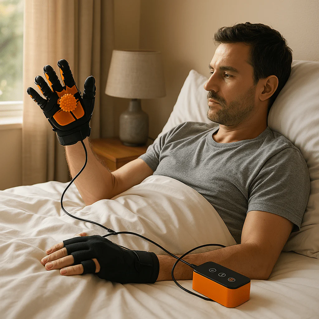 SYNCHROGRIP – Guante entrenador de mano automático para rehabilitación en casa y desarrollo de fuerza