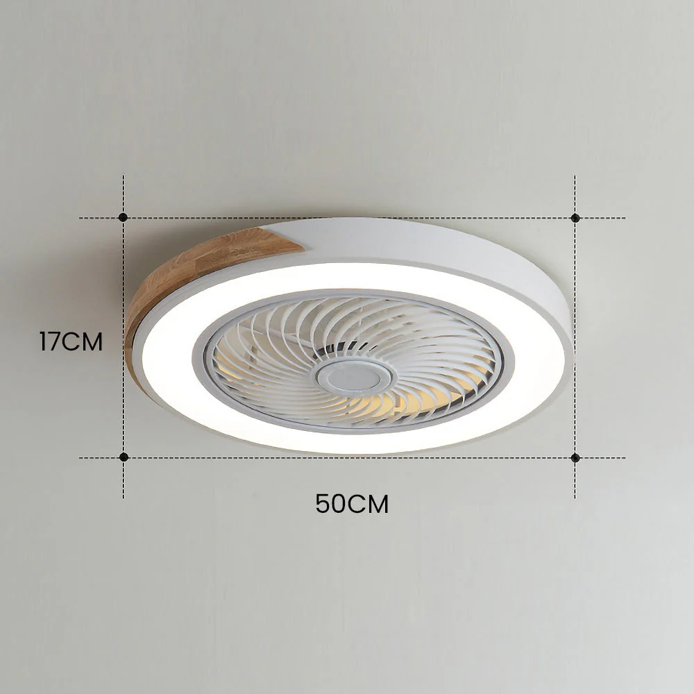 Ventilador de techo ArborLux Timber con luz LED de bajo consumo energético