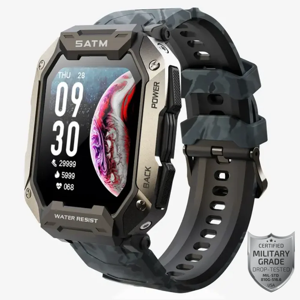 Reloj inteligente militar táctico Aegis con batería extendida