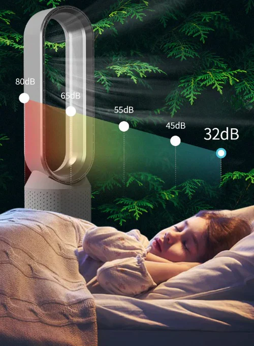 Brisa | Ventilador silencioso 3 en 1 sin aspas, enfriador y purificador de aire