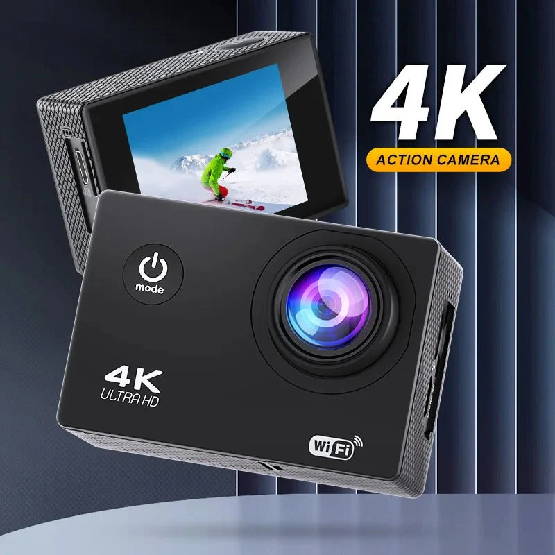 Cámara de acción AstraVoy 4K con WiFi, impermeable para vlogging