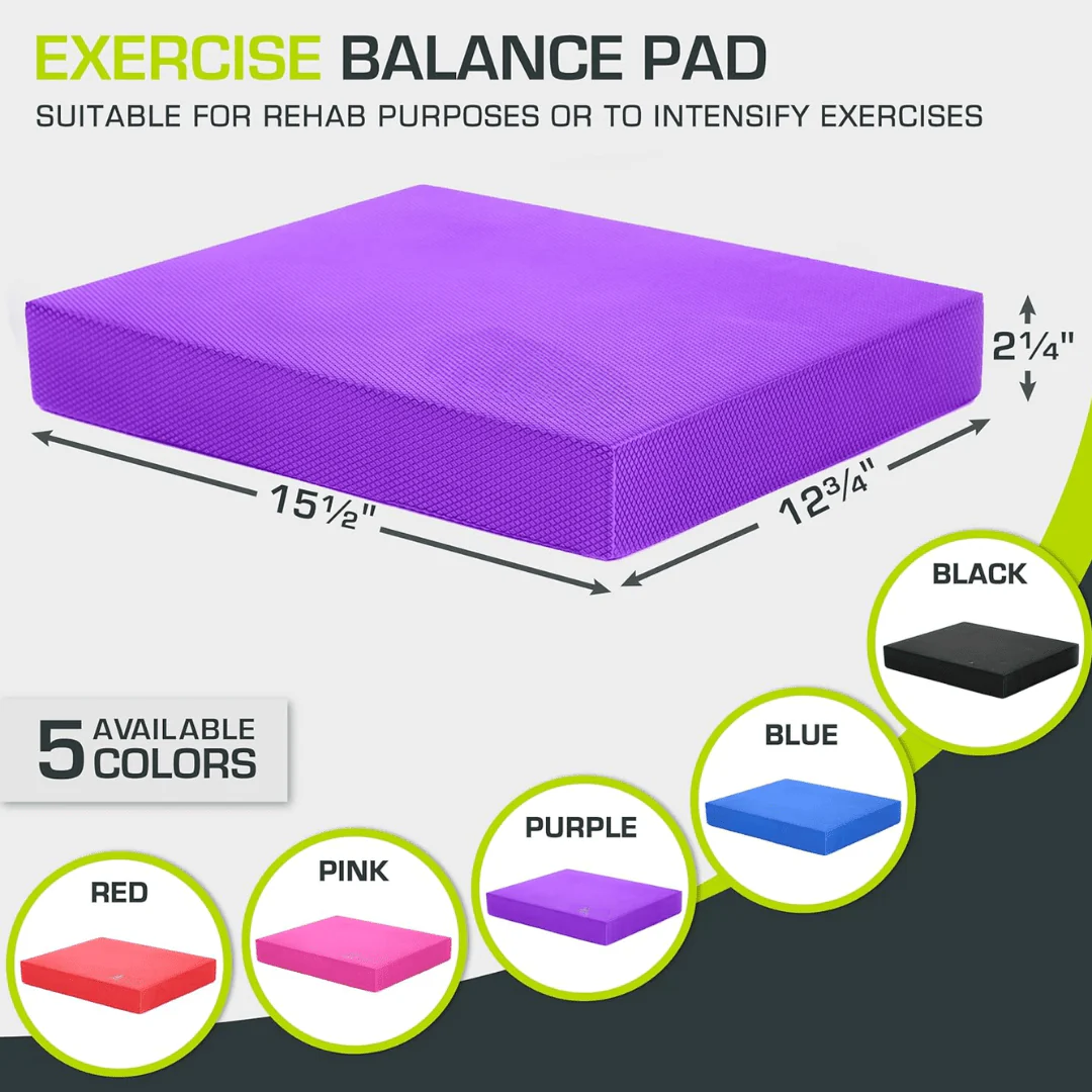 BalancePro – Alfombrilla de espuma antideslizante para yoga y entrenamiento de estabilidad